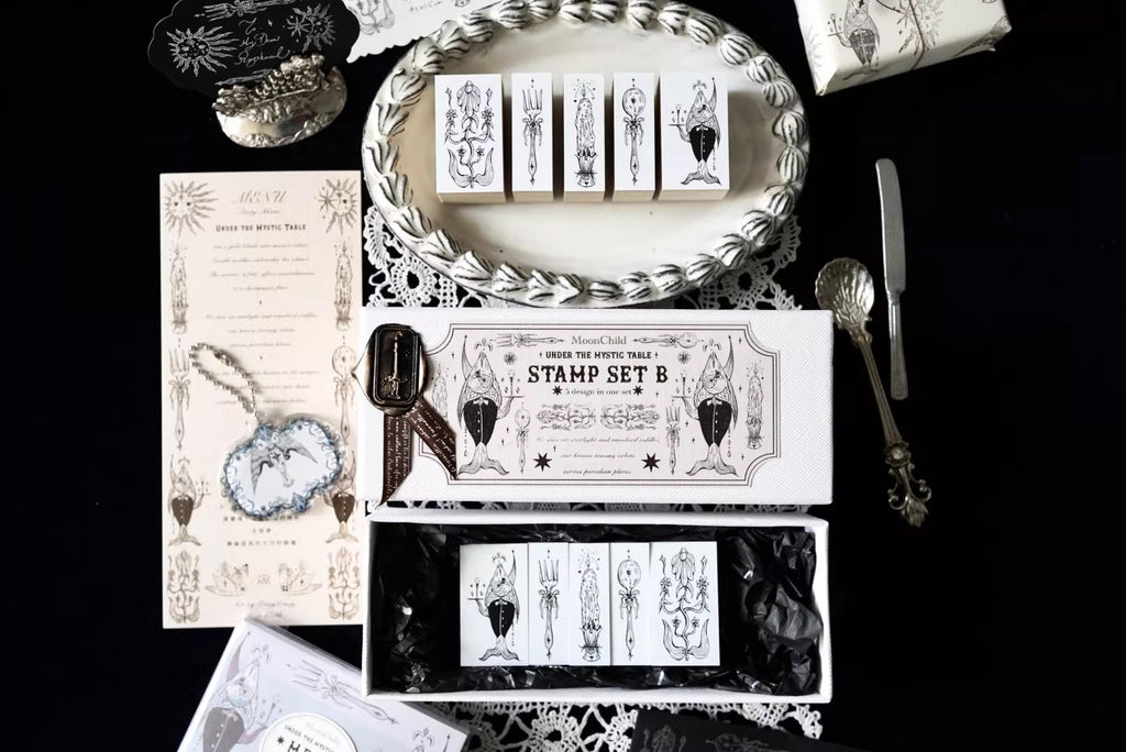 Moonchild Groceries: Under the Mystic Table Stamps Set