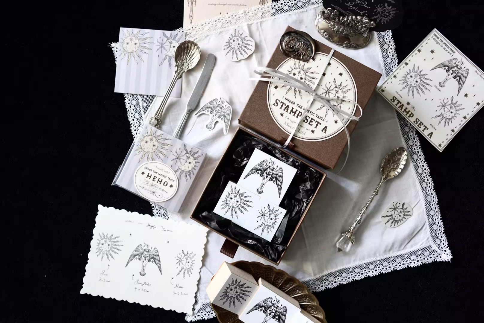 Moonchild Groceries: Under the Mystic Table Stamps Set