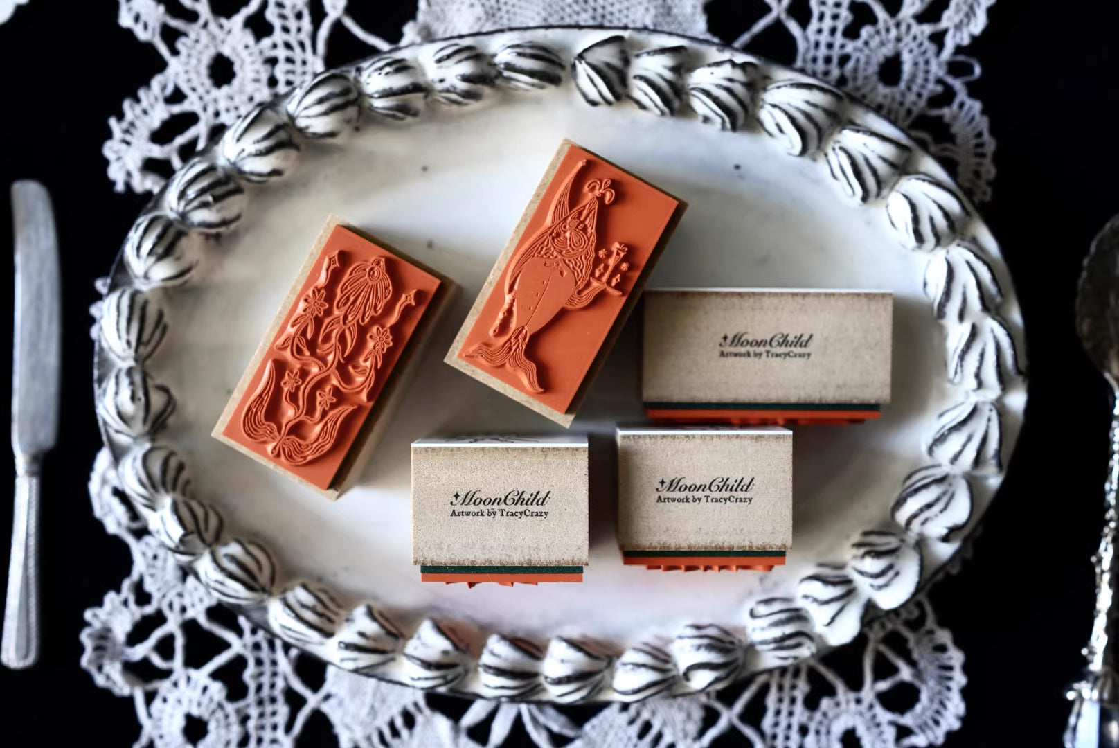 Moonchild Groceries: Under the Mystic Table Stamps Set