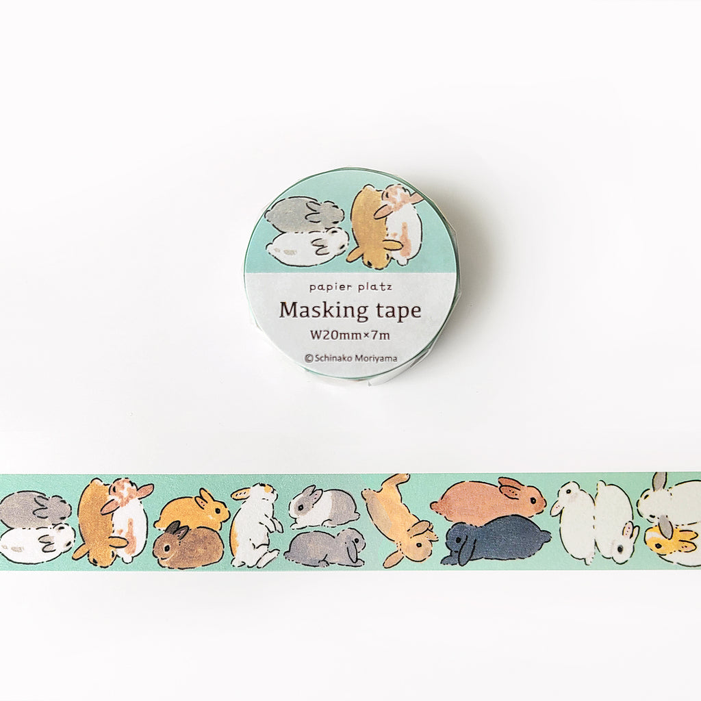 Moriyama x Papier Platz Washi Tape: Bunny Companion