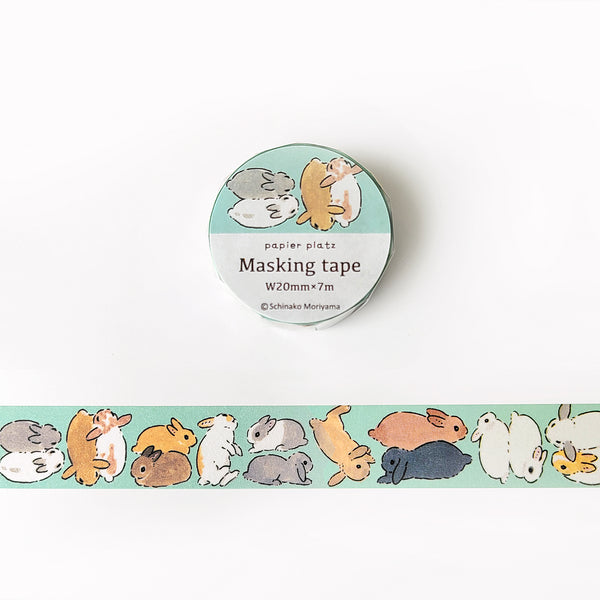 Moriyama Schinako x Papier Platz Washi Tape: Bunny Companion