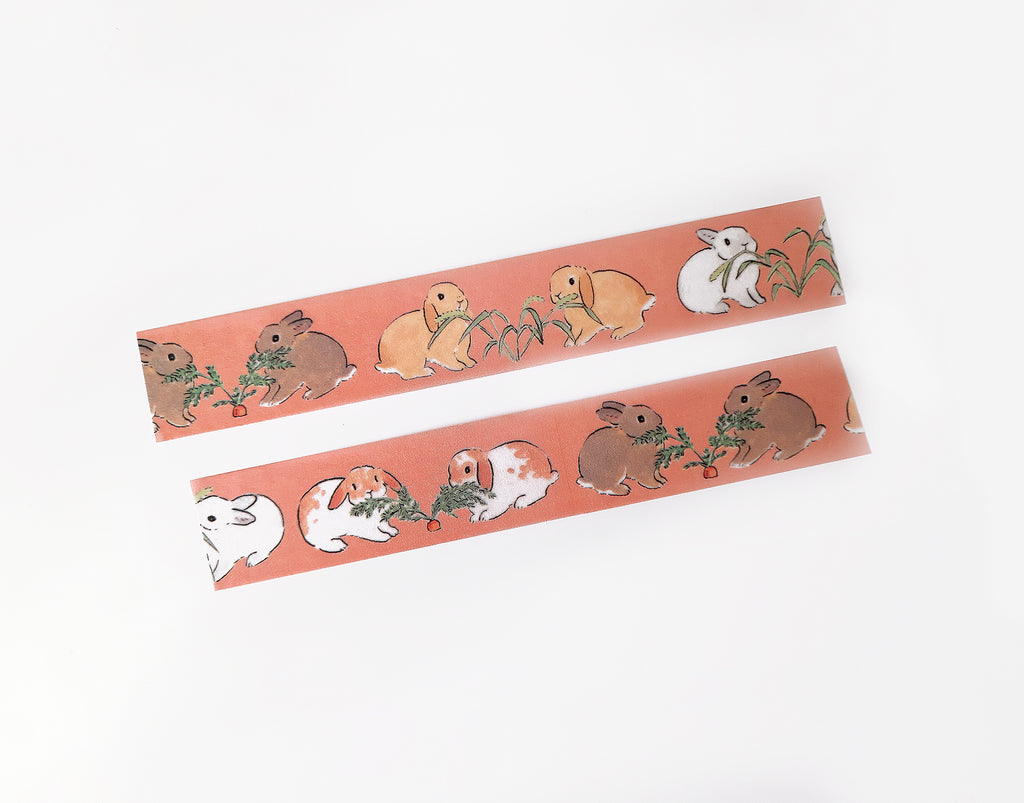 Moriyama x Papier Platz Washi Tape: Nibbling Bunny