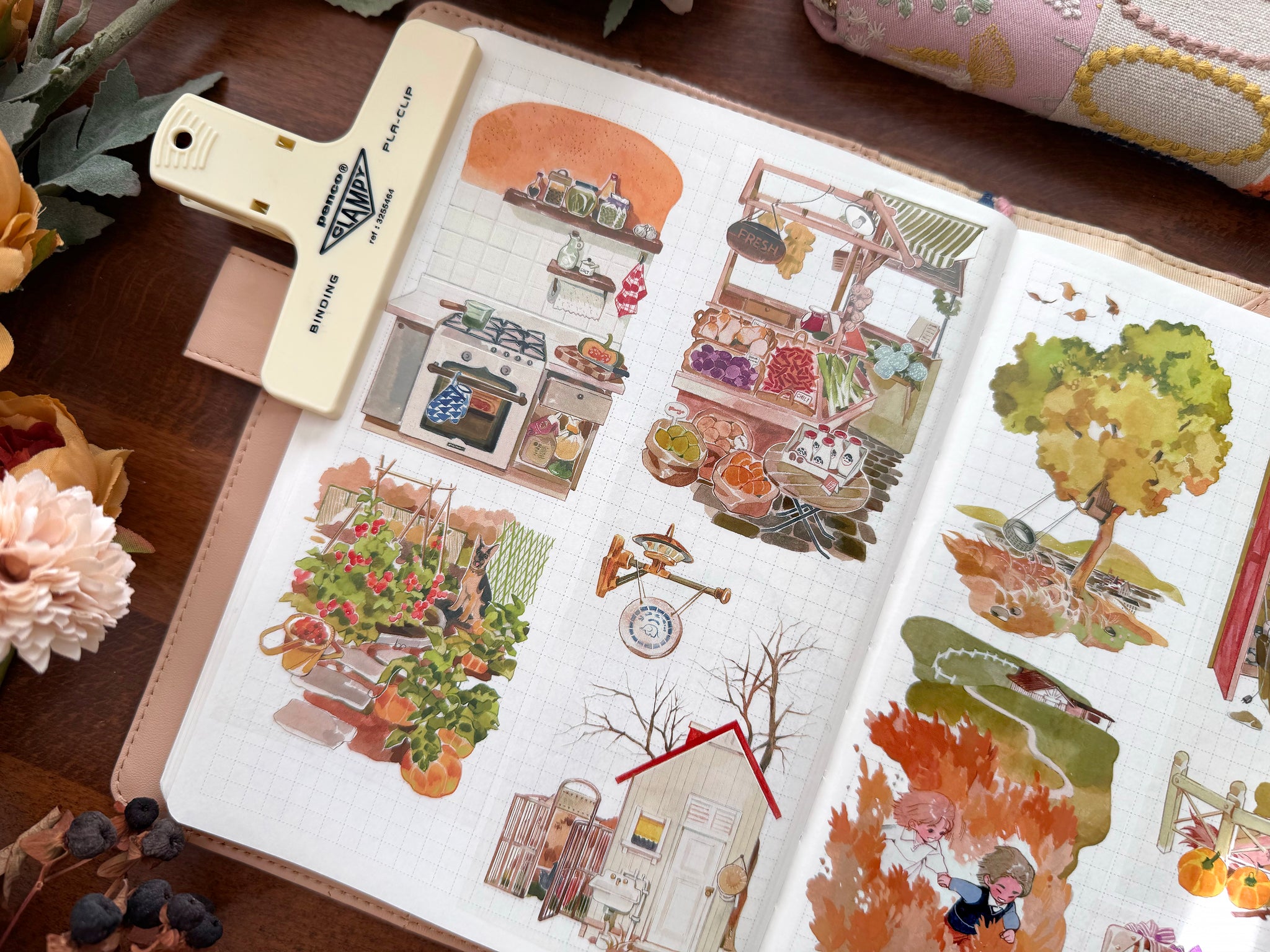 Naonao Times Masking Tape: Autumn Scenery