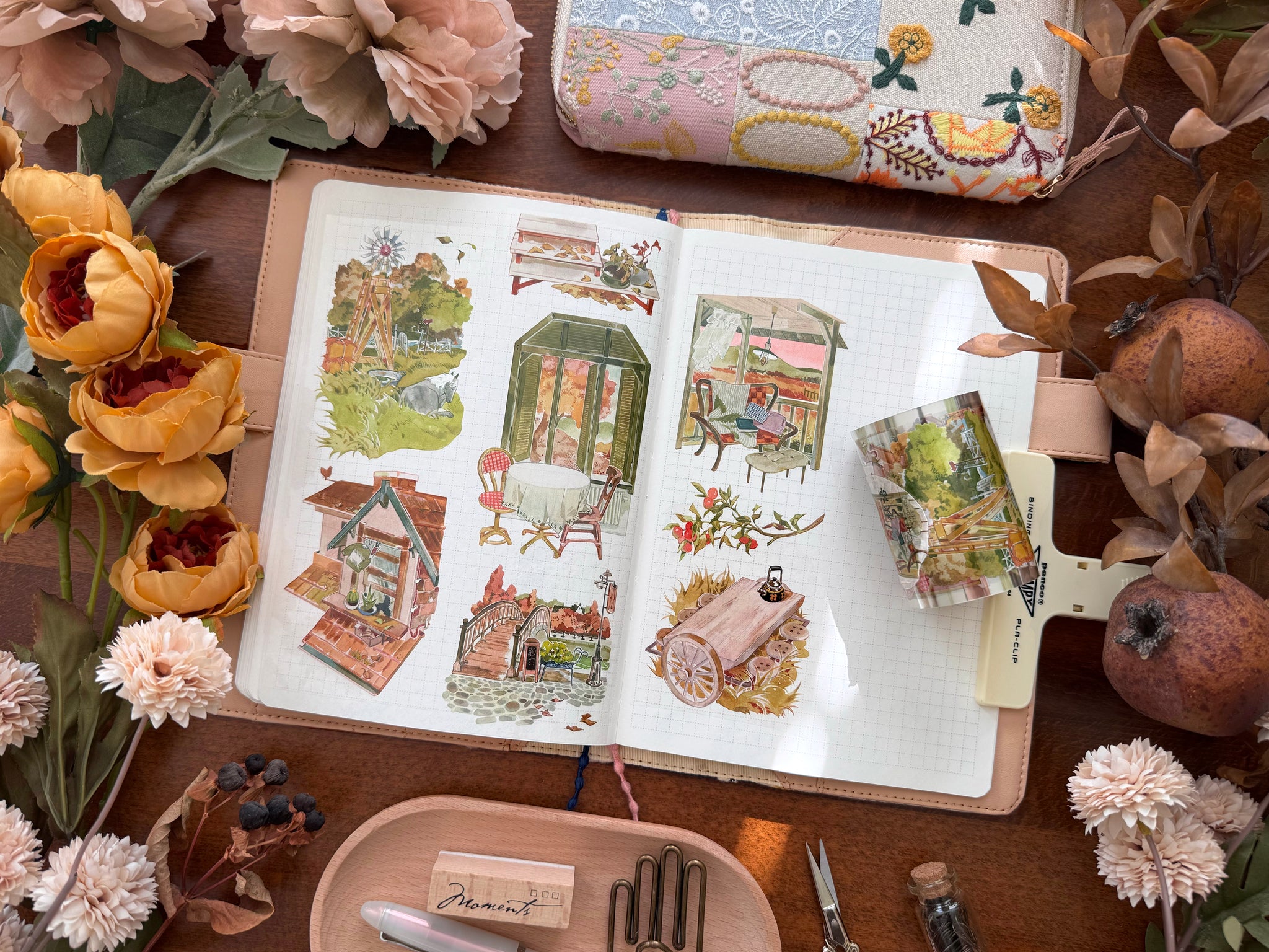 Naonao Times Masking Tape: Autumn Scenery