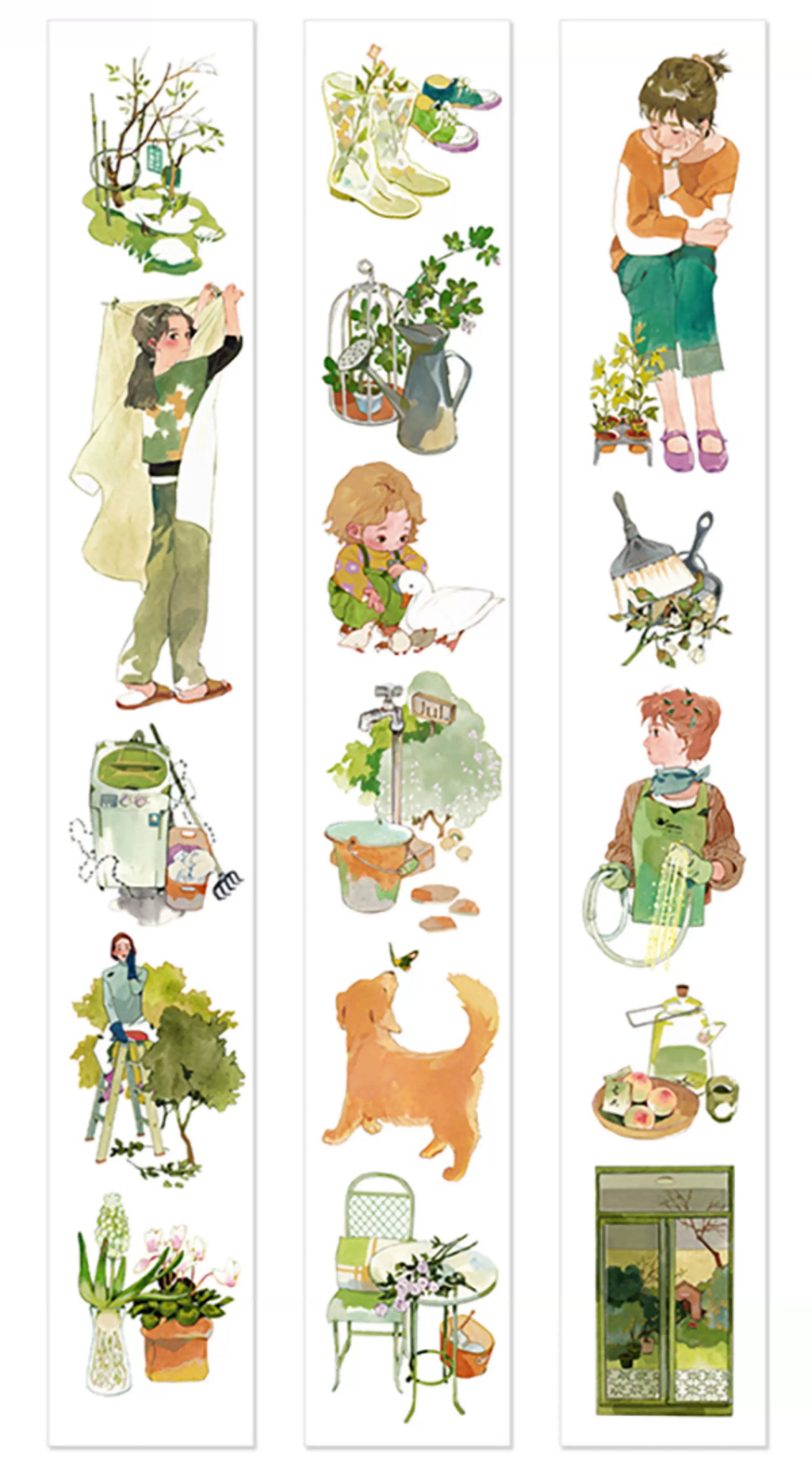 Naonao Times Masking Tape: Backyard