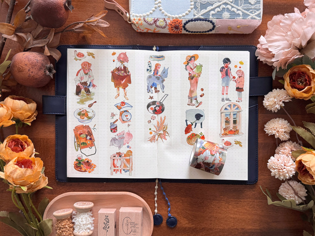 Naonao Times Masking Tape: Autumn Harvest