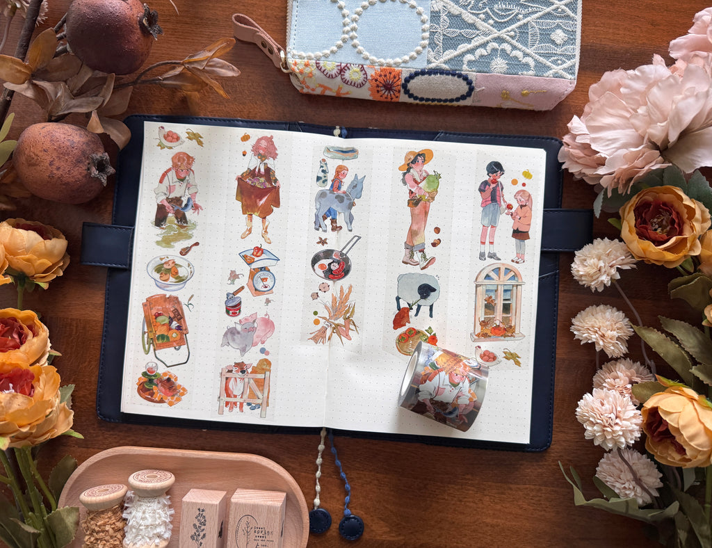 Naonao Times Masking Tape: Autumn Harvest