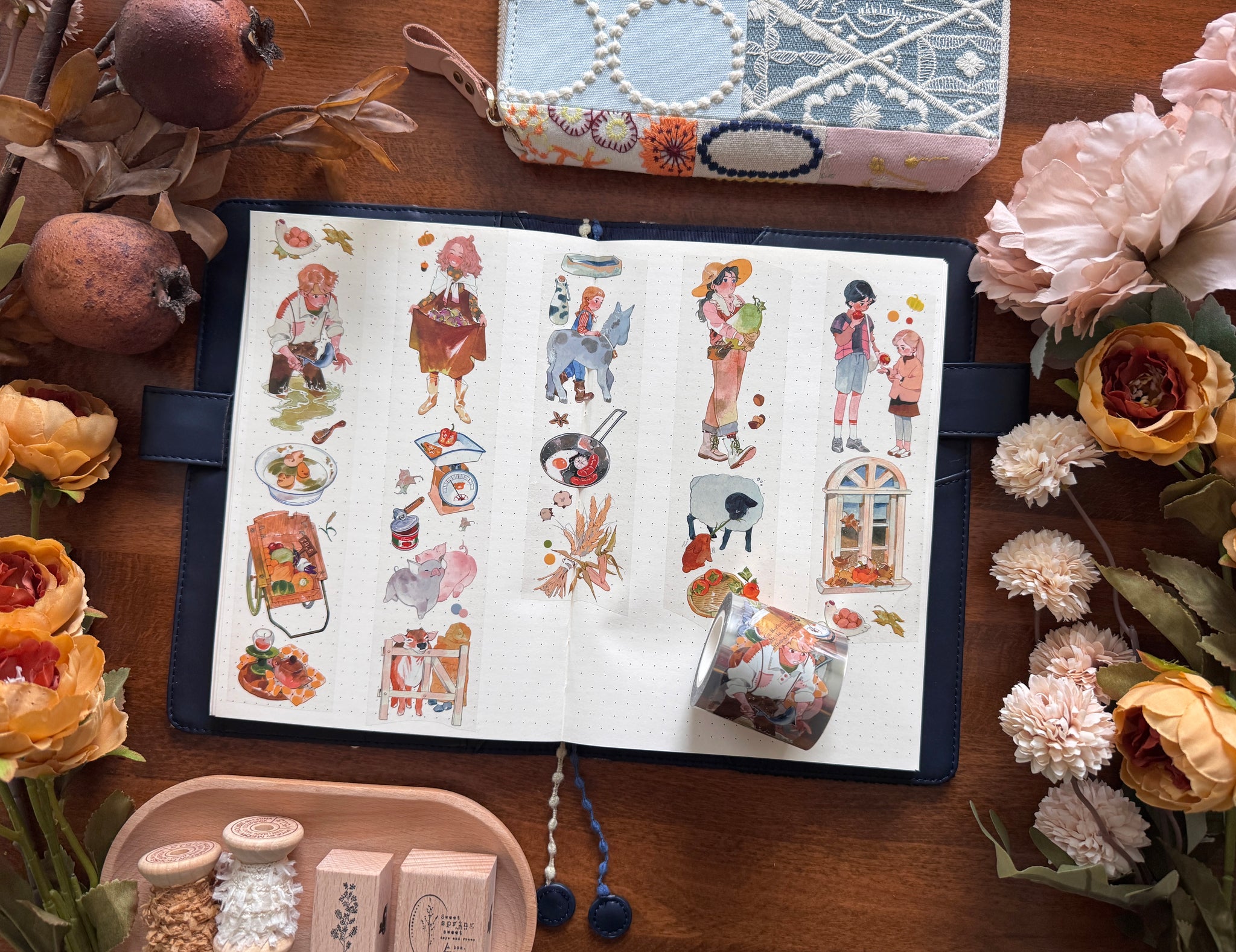 Naonao Times Masking Tape: Autumn Harvest