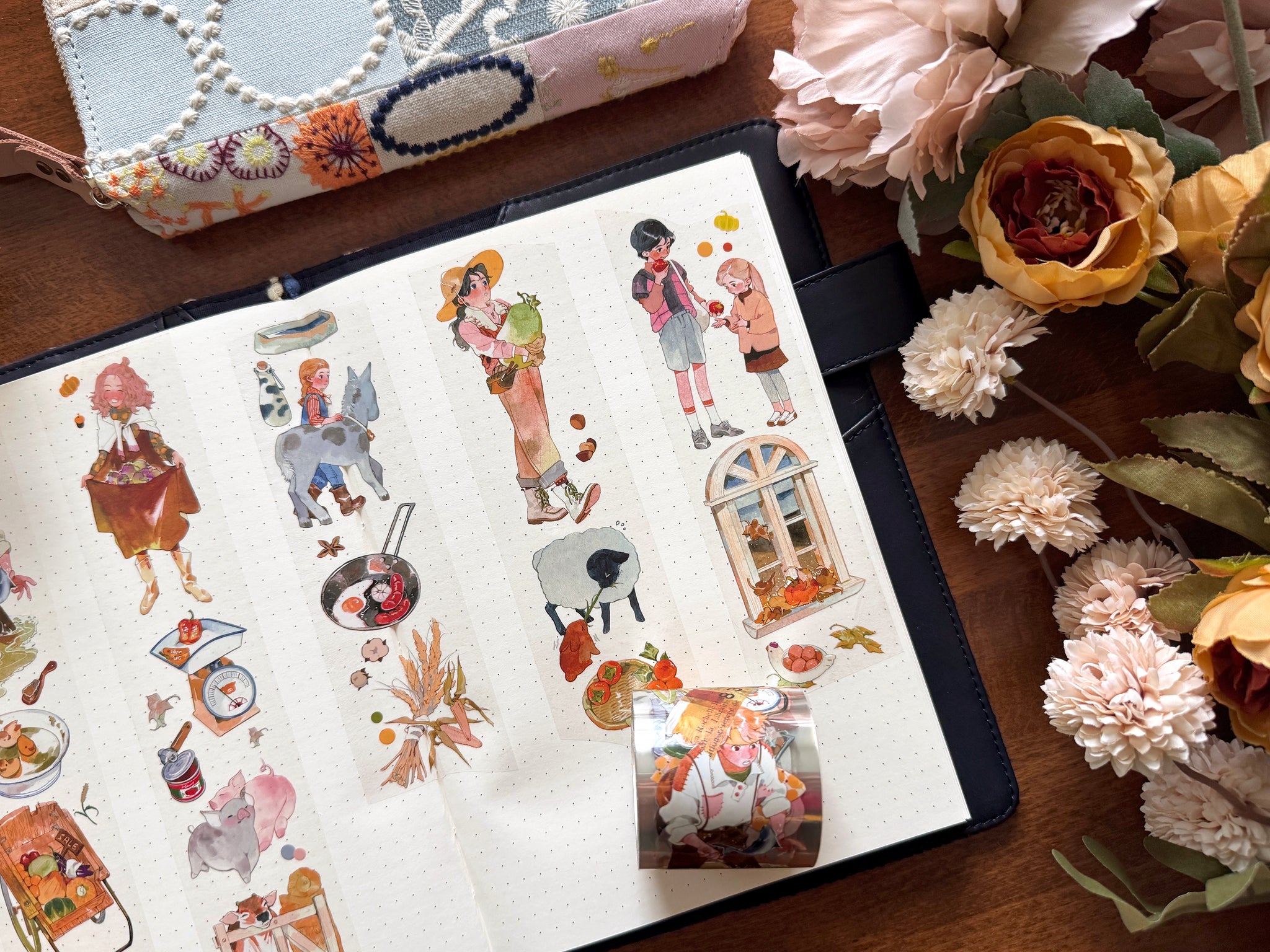 Naonao Times Masking Tape: Autumn Harvest