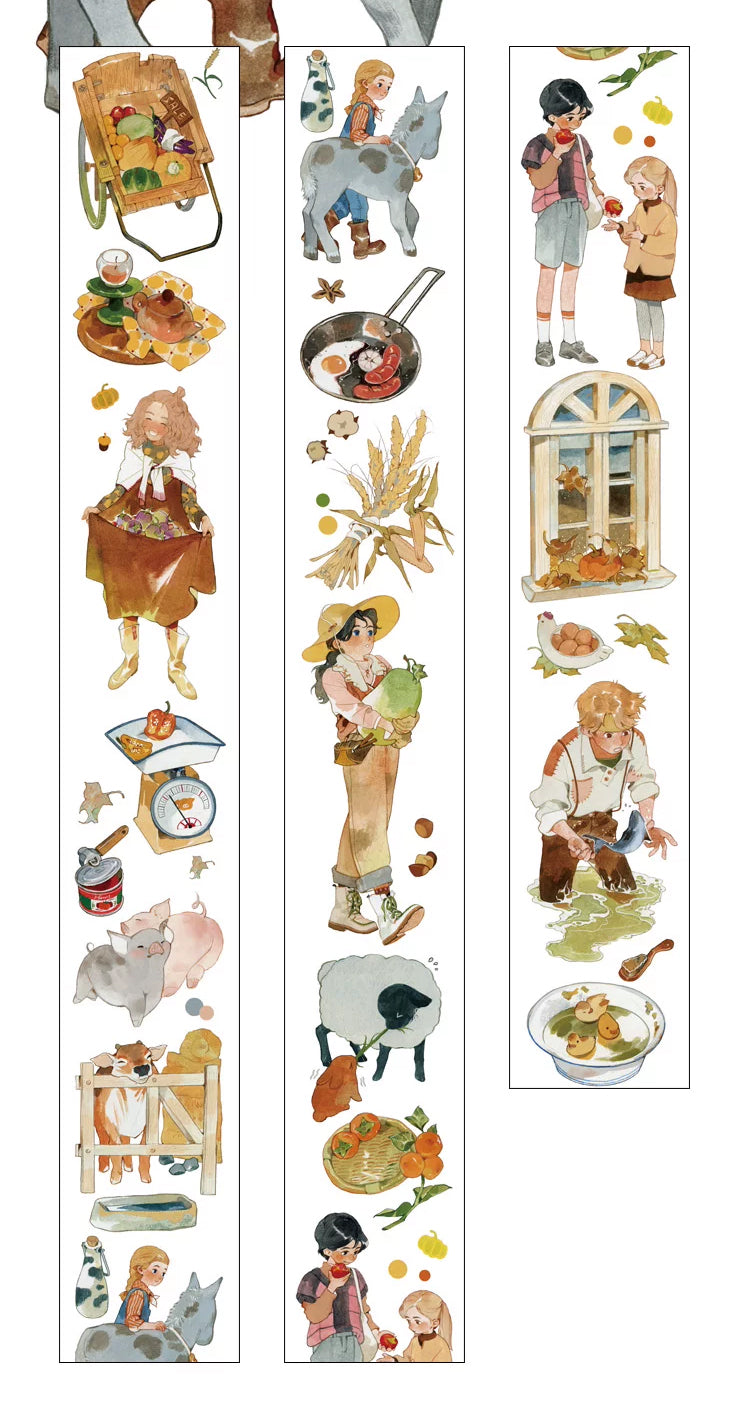 Naonao Times Masking Tape: Autumn Harvest