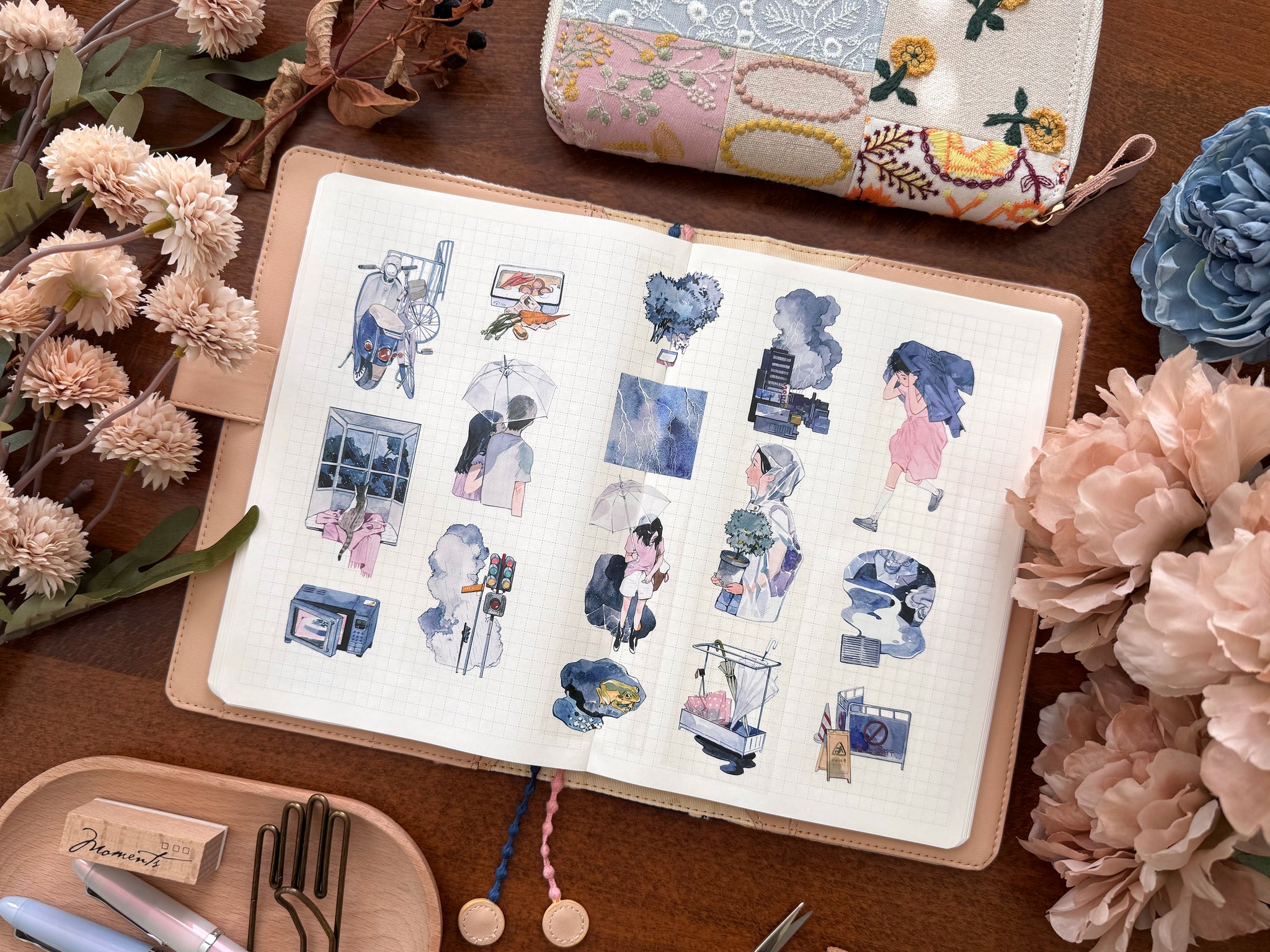 Naonao Times Masking Tape: Thunderstorm