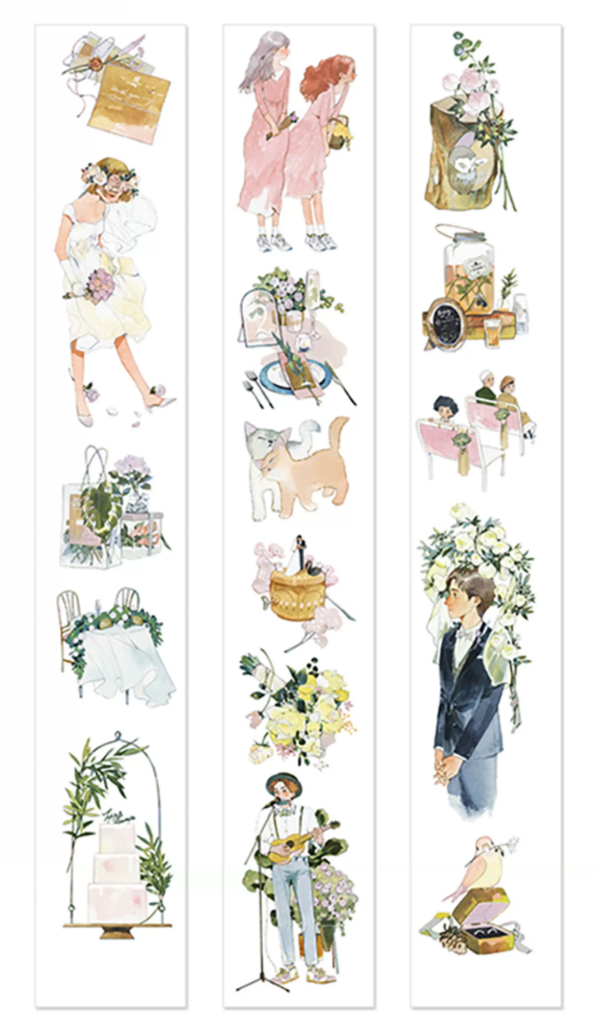 Naonao Times Masking Tape: Wedding