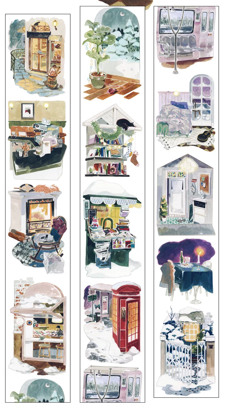 Naonao Times Masking Tape: Winter Scenery