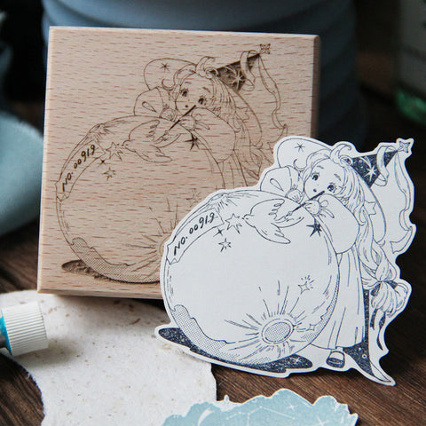 Neinei Illustration Stamp: Draw the Moon