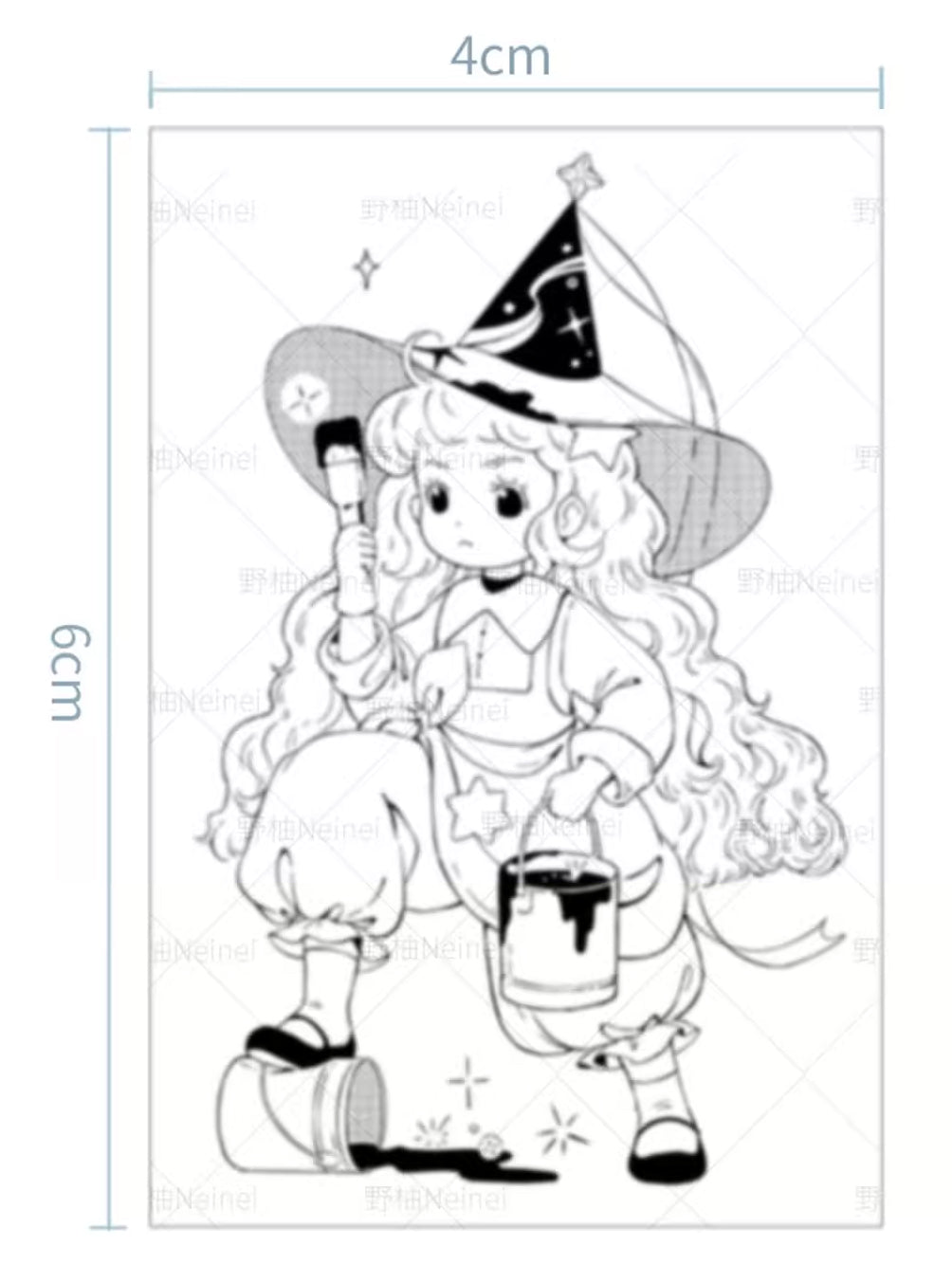 Neinei Illustration Stamp: Little Painter