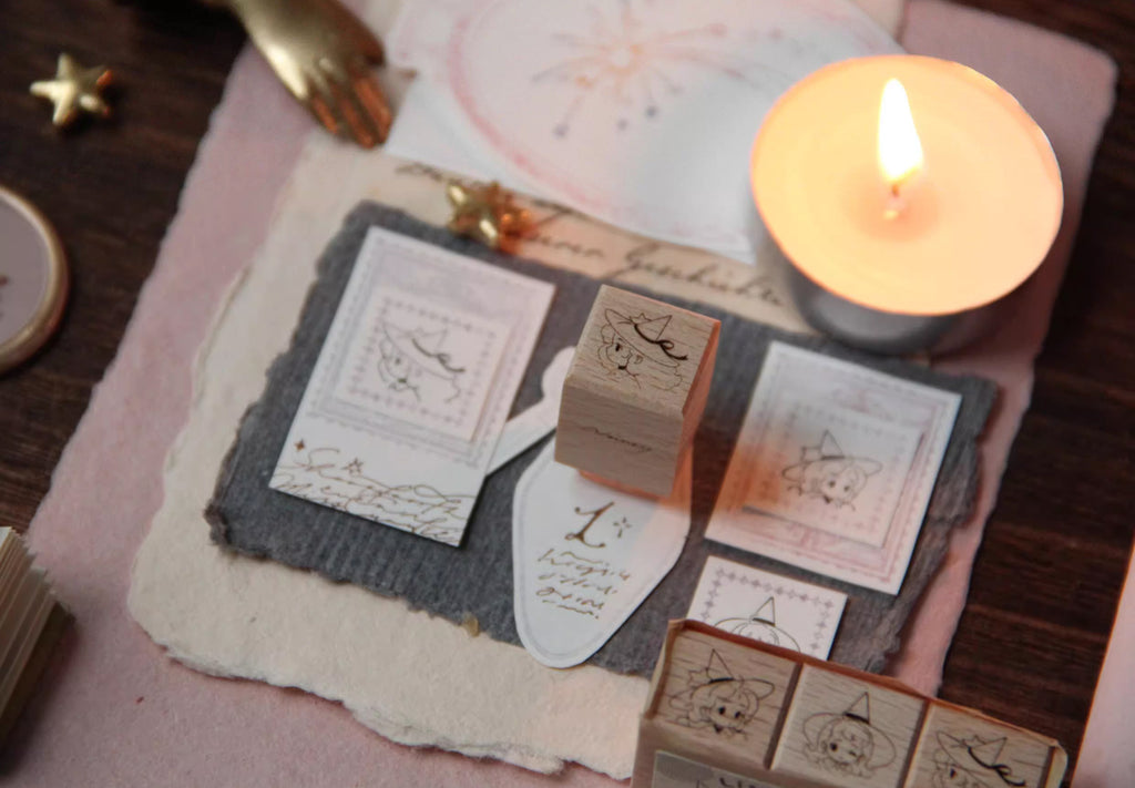 Neinei Illustration Stamp: Little Witch Portraits