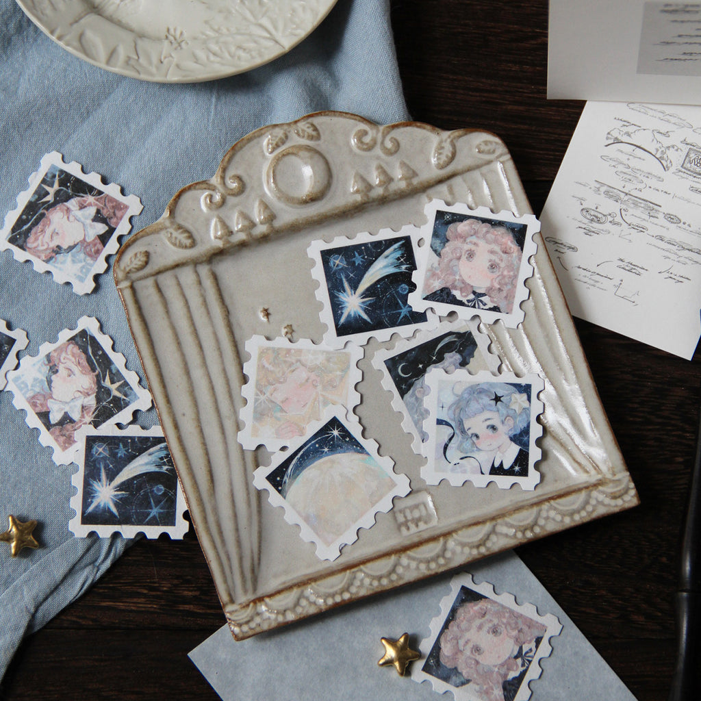 Neinei Illustration Sticker Pack: Little Witch Stamps
