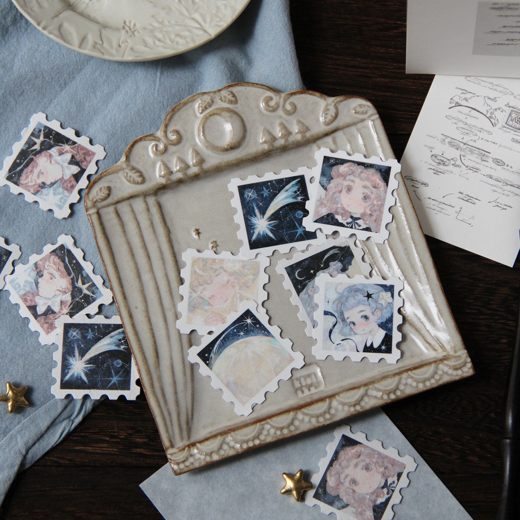 Neinei Illustration Sticker Pack: Little Witch Stamps