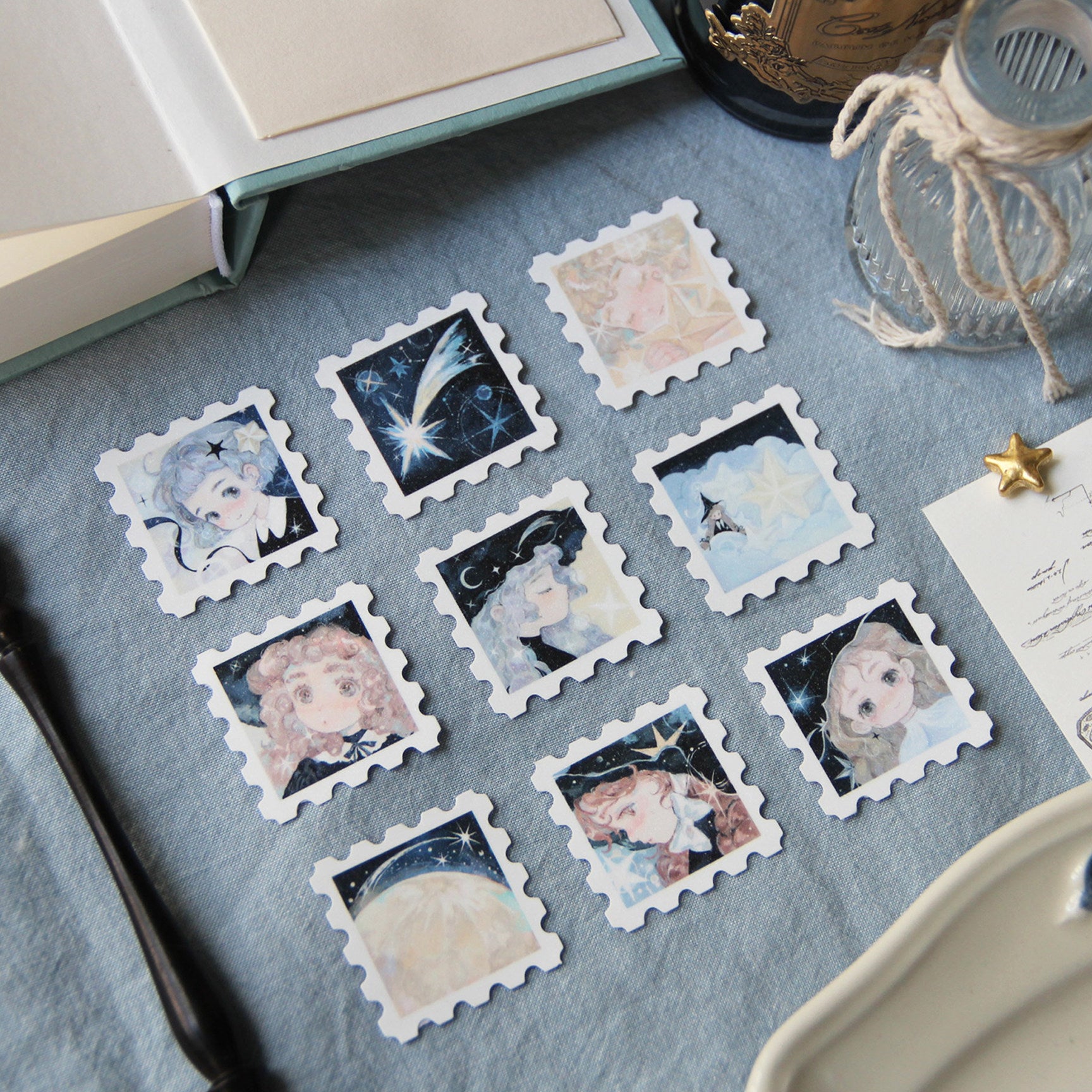 Neinei Illustration Sticker Pack: Little Witch Stamps