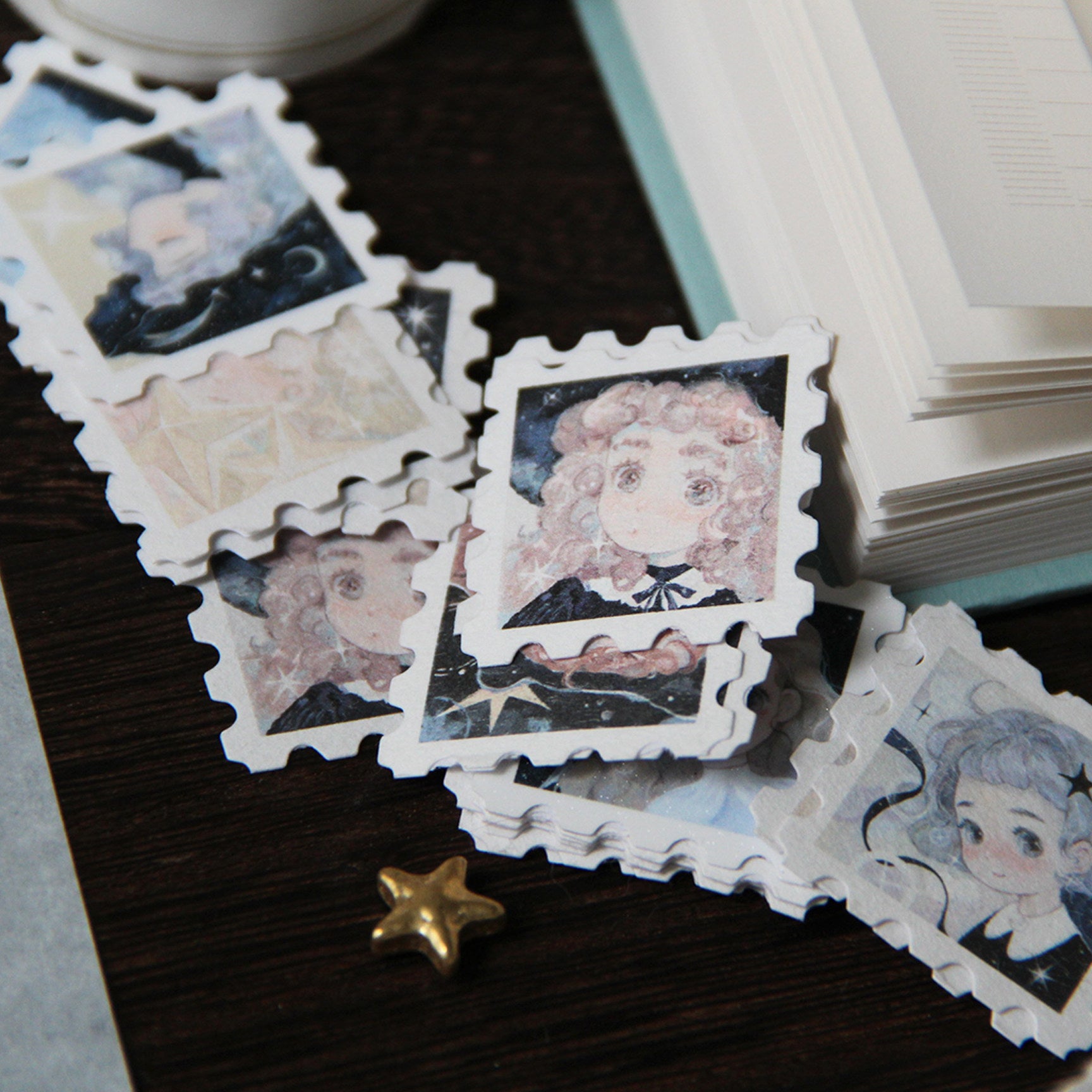 Neinei Illustration Sticker Pack: Little Witch Stamps