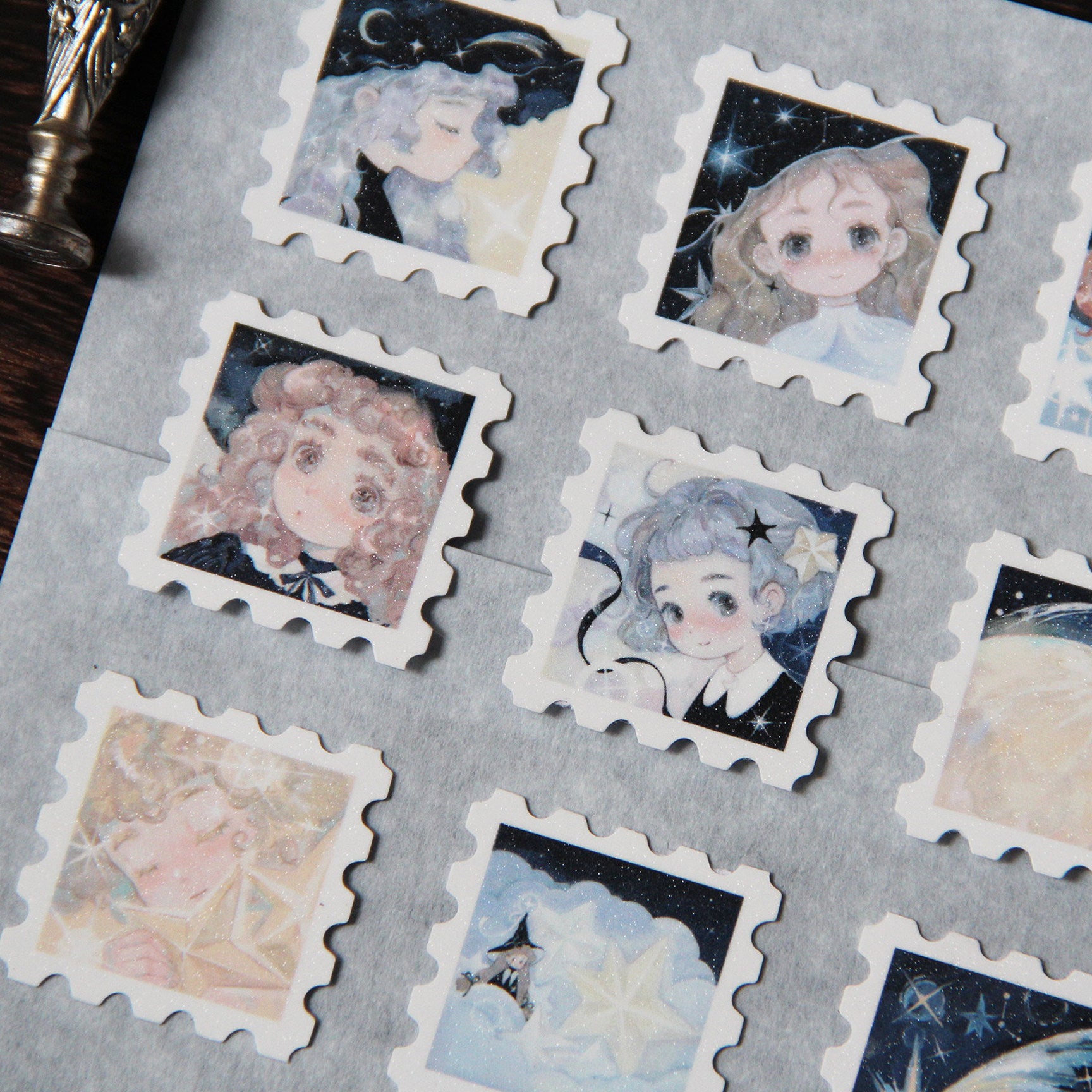 Neinei Illustration Sticker Pack: Little Witch Stamps