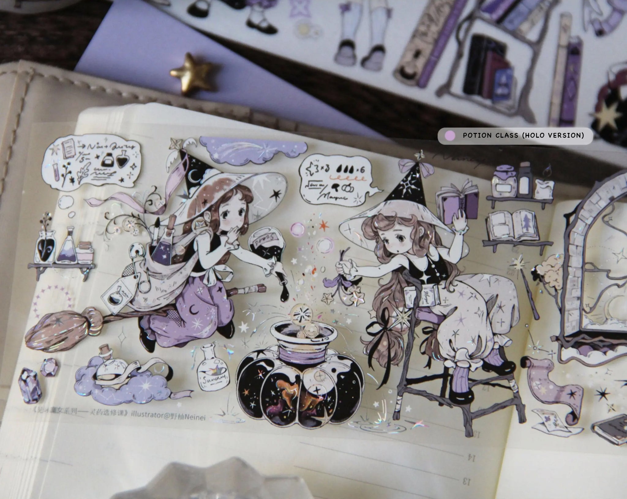 Neinei Illustration Masking Tape: Potion Class