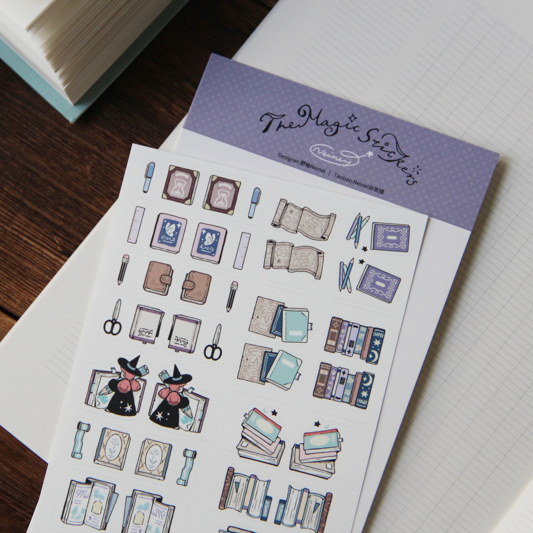 Neinei Illustration Sticker Sheet: The Magic