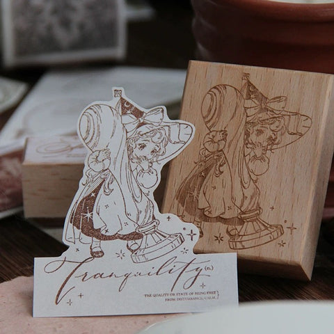 Neinei Illustration Stamp: Little Witch Wax Seal