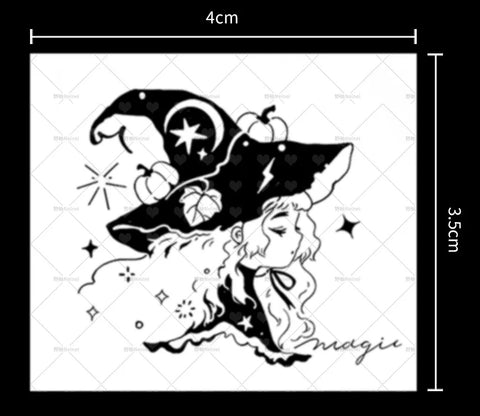 Neinei Illustration Stamp: Magical Pumpkin Hat
