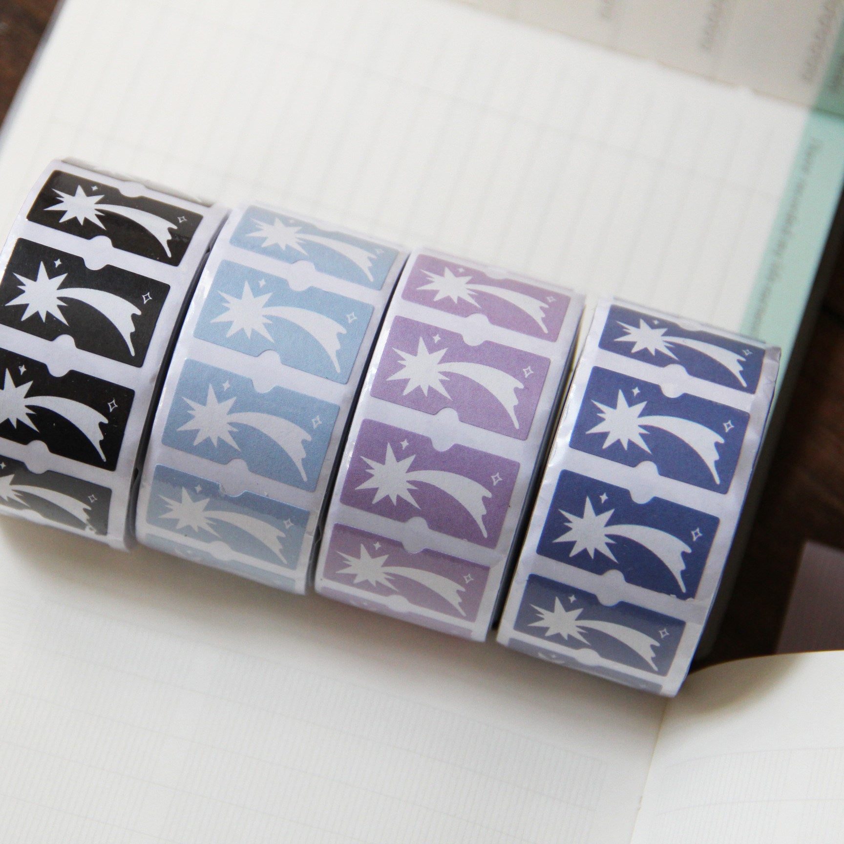 Neinei Illustration Sticker Rolls: Shooting Star
