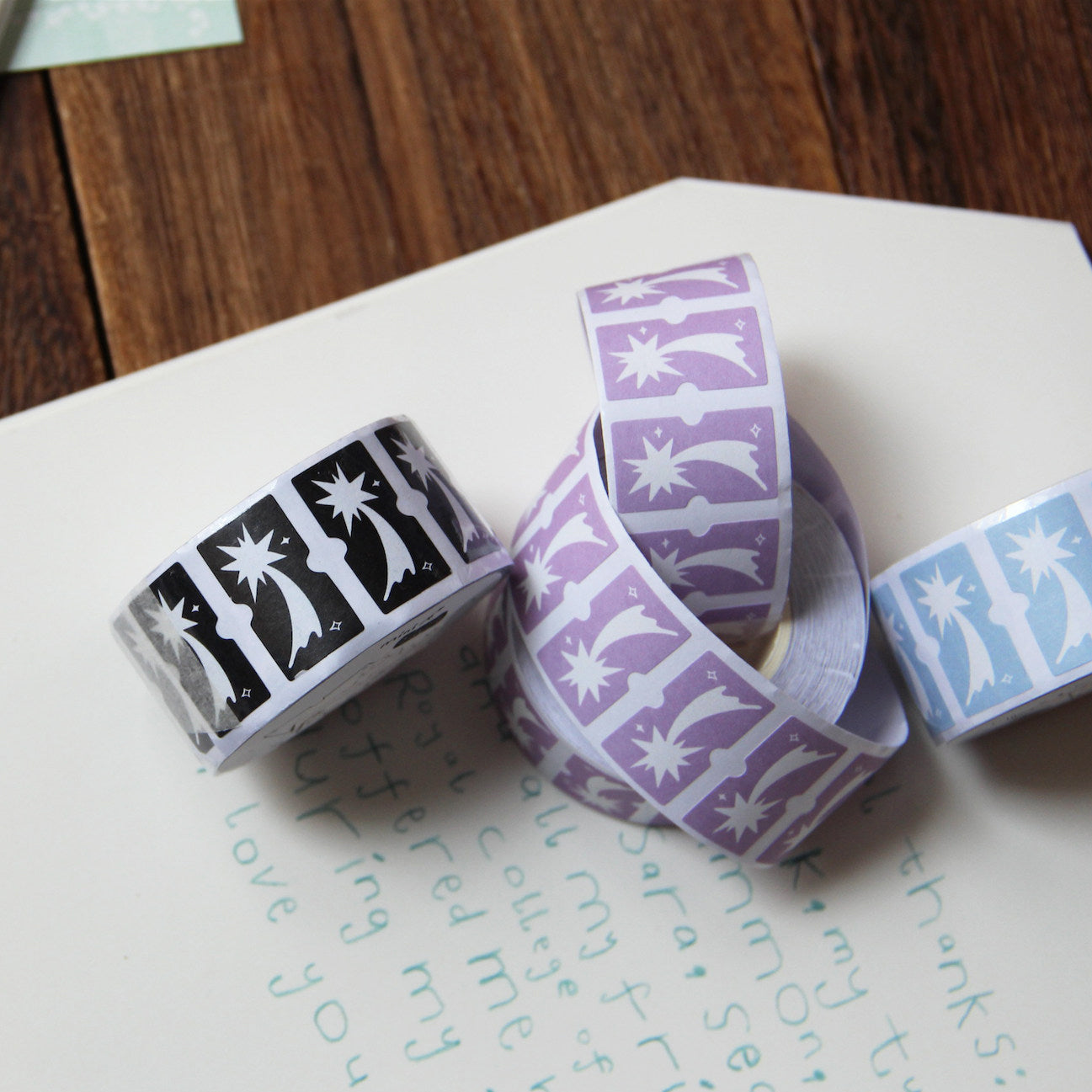 Neinei Illustration Sticker Rolls: Shooting Star