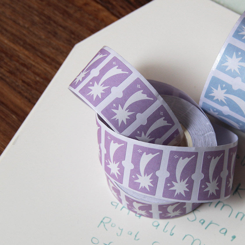 Neinei Illustration Sticker Rolls: Shooting Star