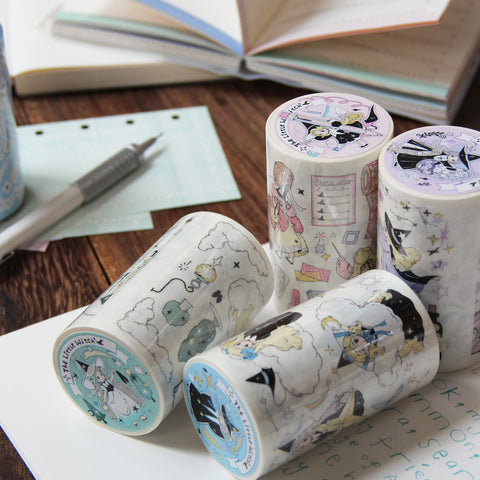 Neinei Illustration Sticker Tape: The Little Witch