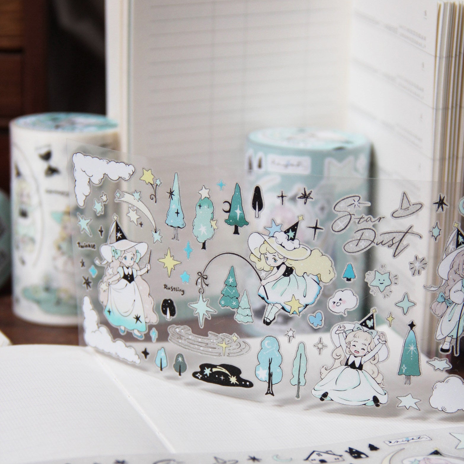 Neinei Illustration Sticker Tape: The Little Witch