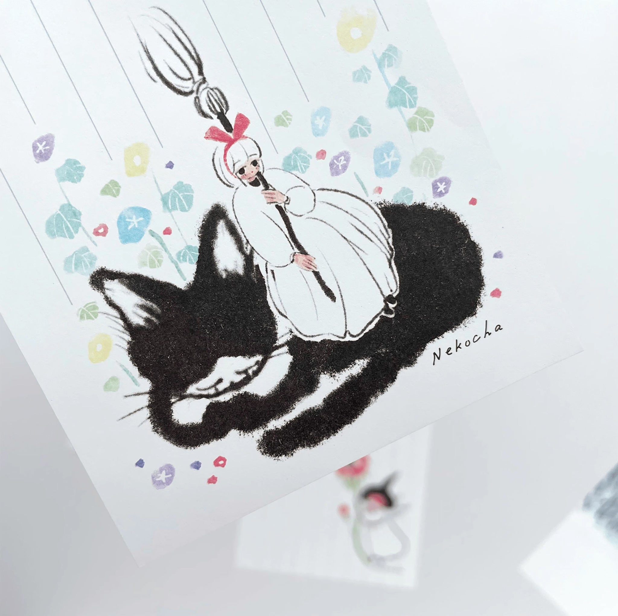 Nekocha Memo Pad: Anemone Flower Witch
