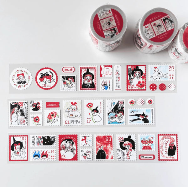 Nekocha Sticker Tape: Anemone Flower Witch