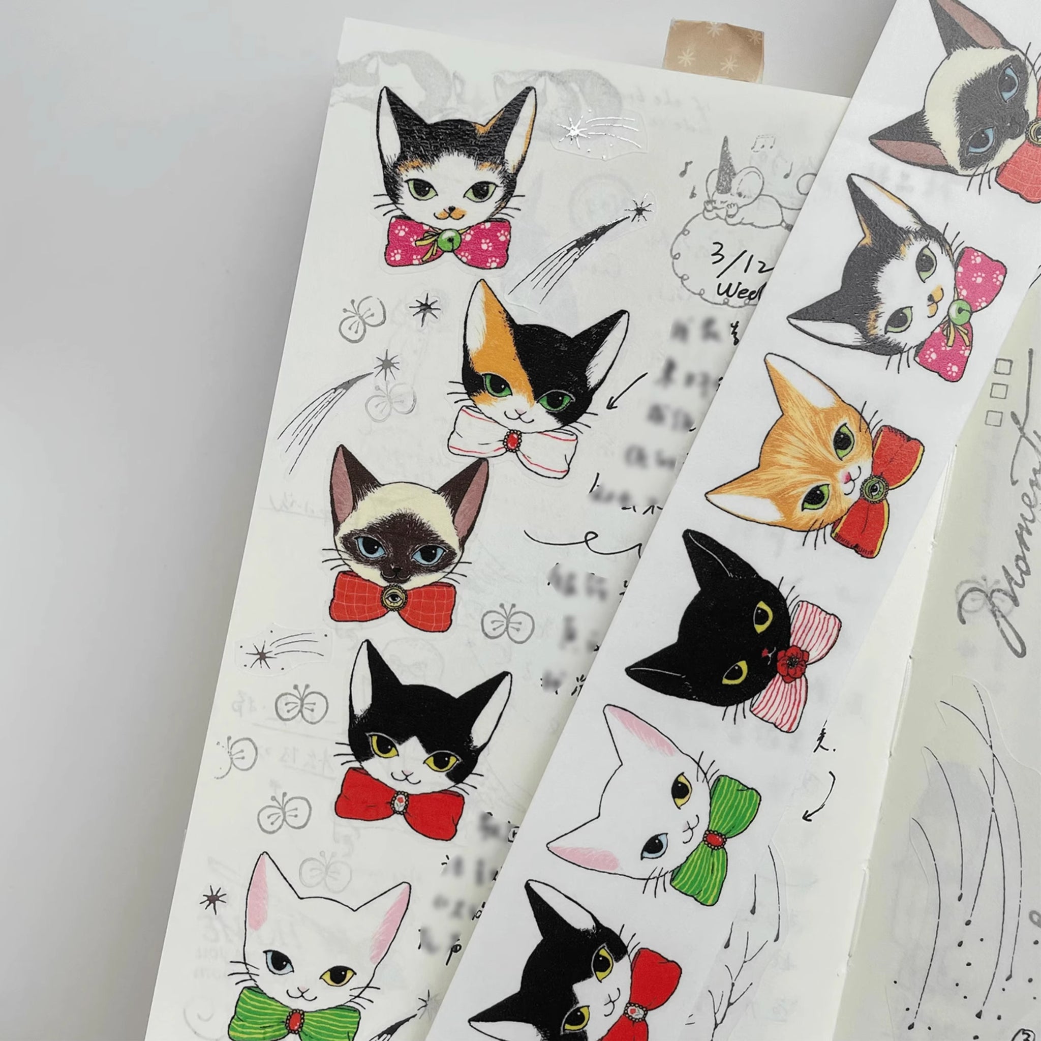 Nekocha Washi Tape: Cat Portraits