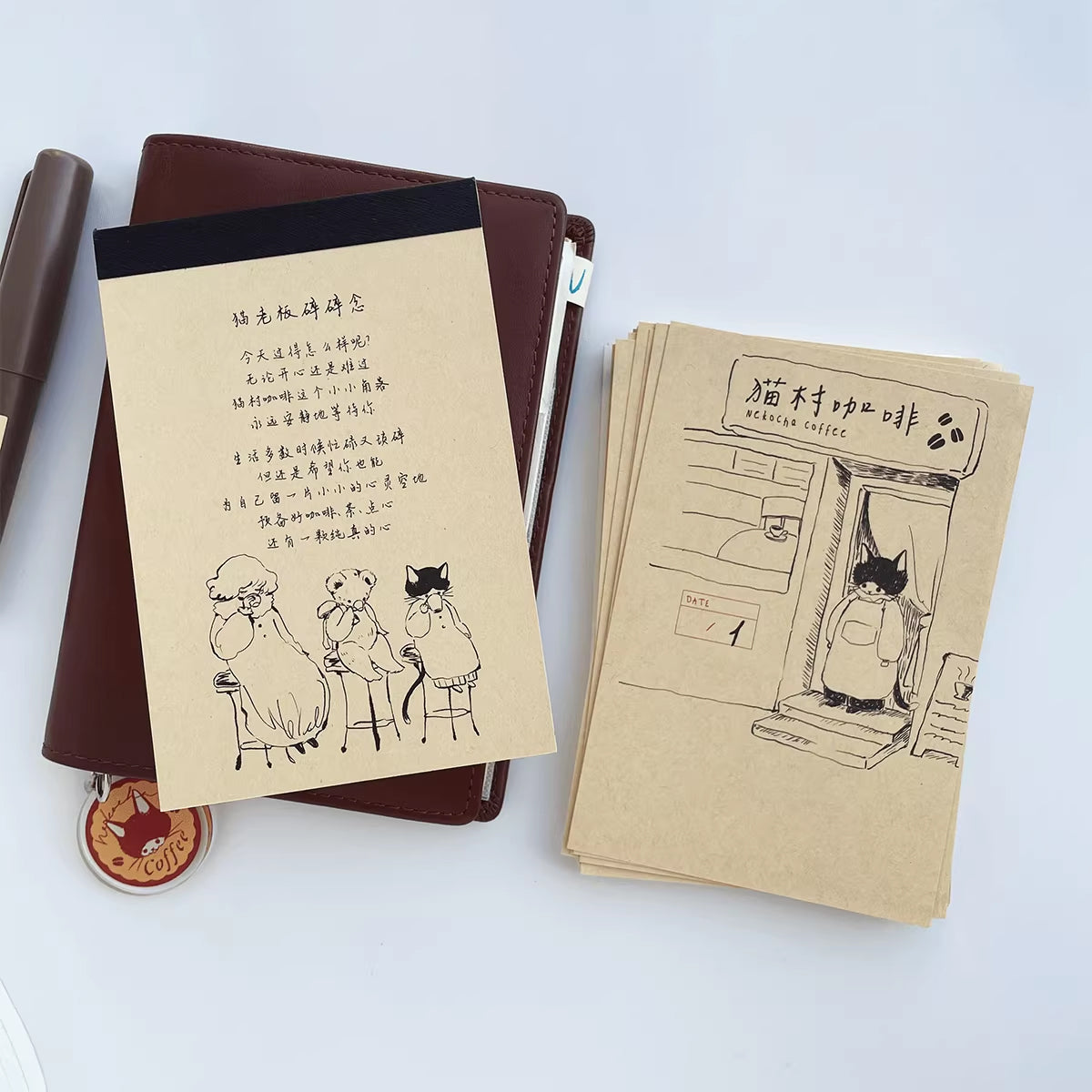 Nekocha Memo Paper: Nekocha Coffee