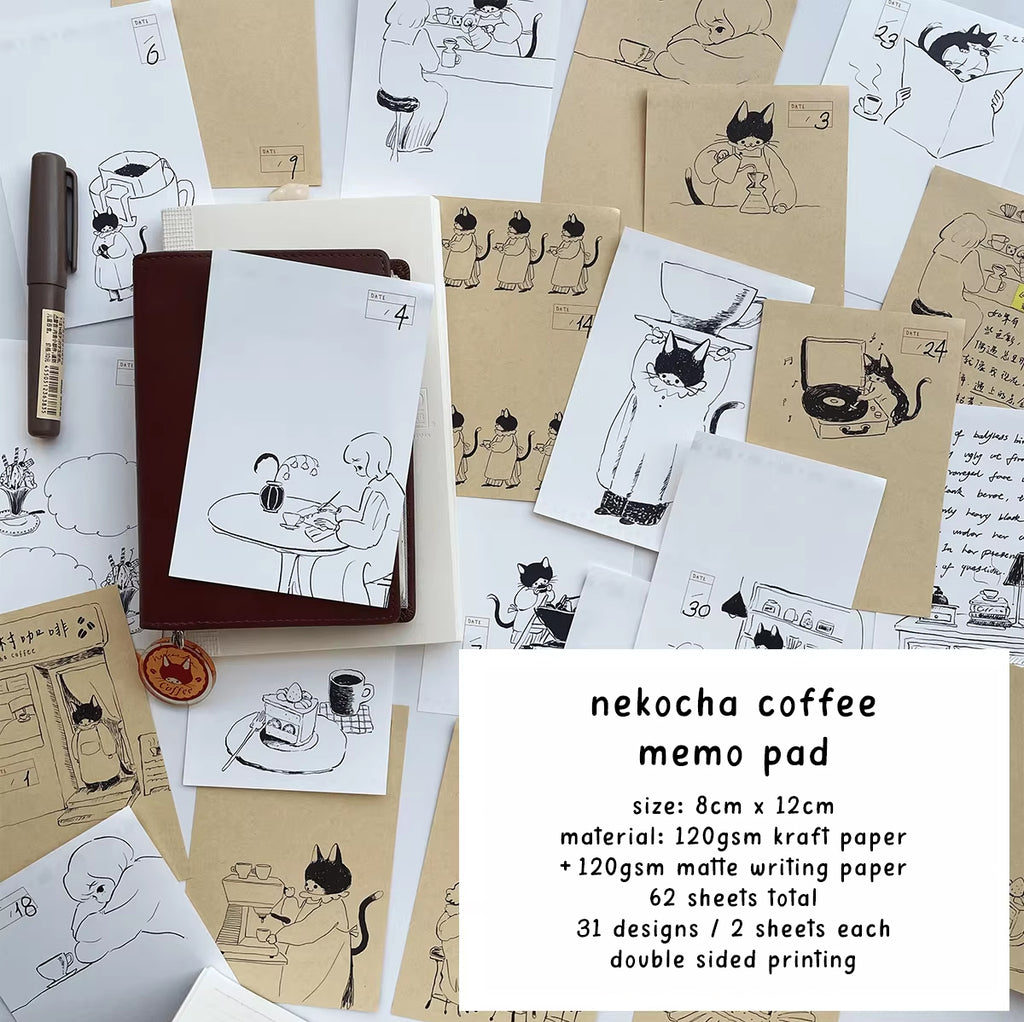 Nekocha Memo Paper: Nekocha Coffee