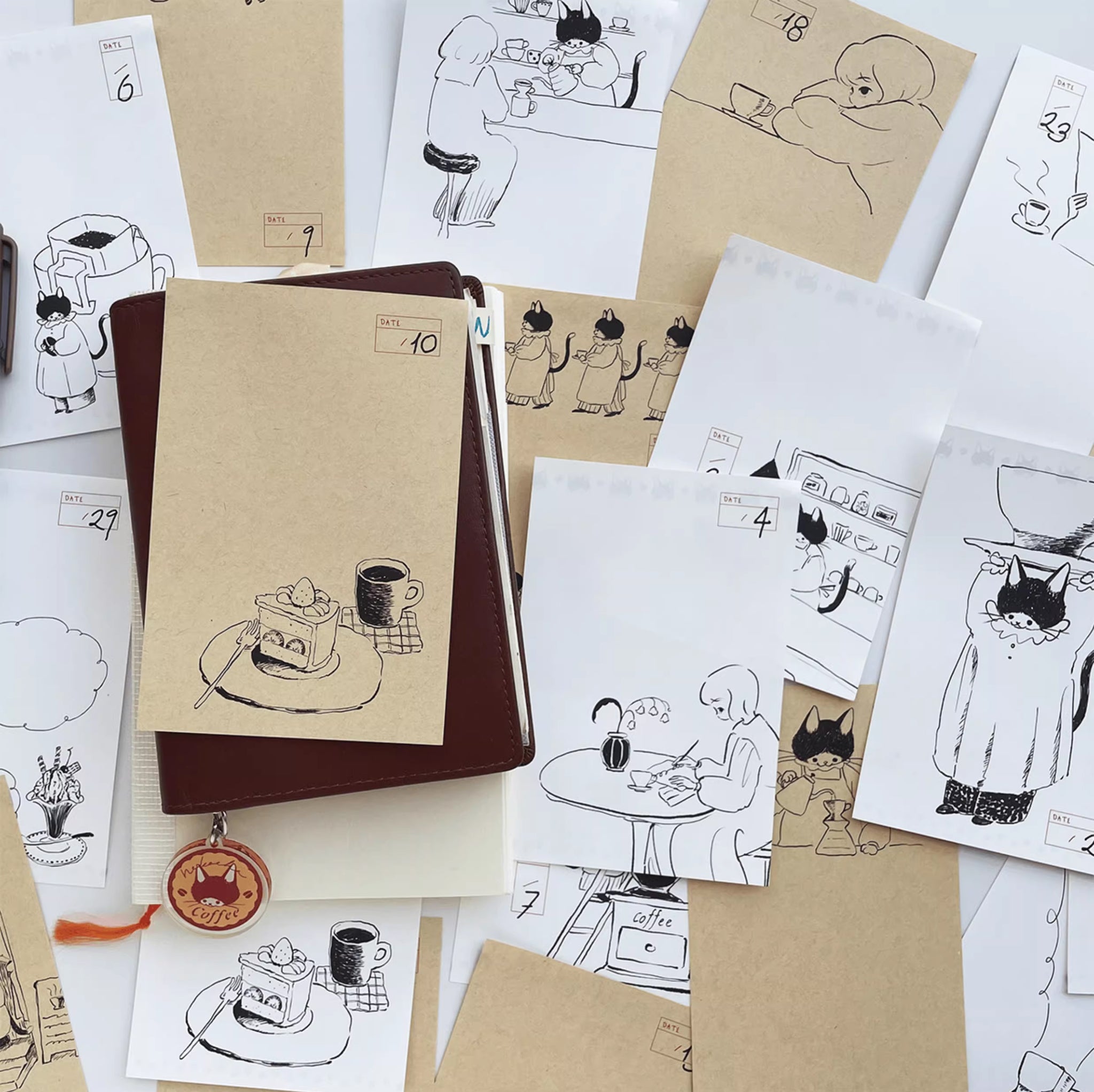 Nekocha Memo Paper: Nekocha Coffee