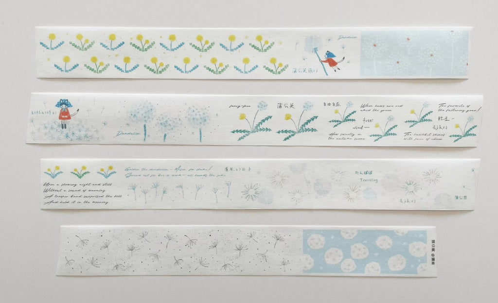 Nekocha Washi Tape: Dandelion