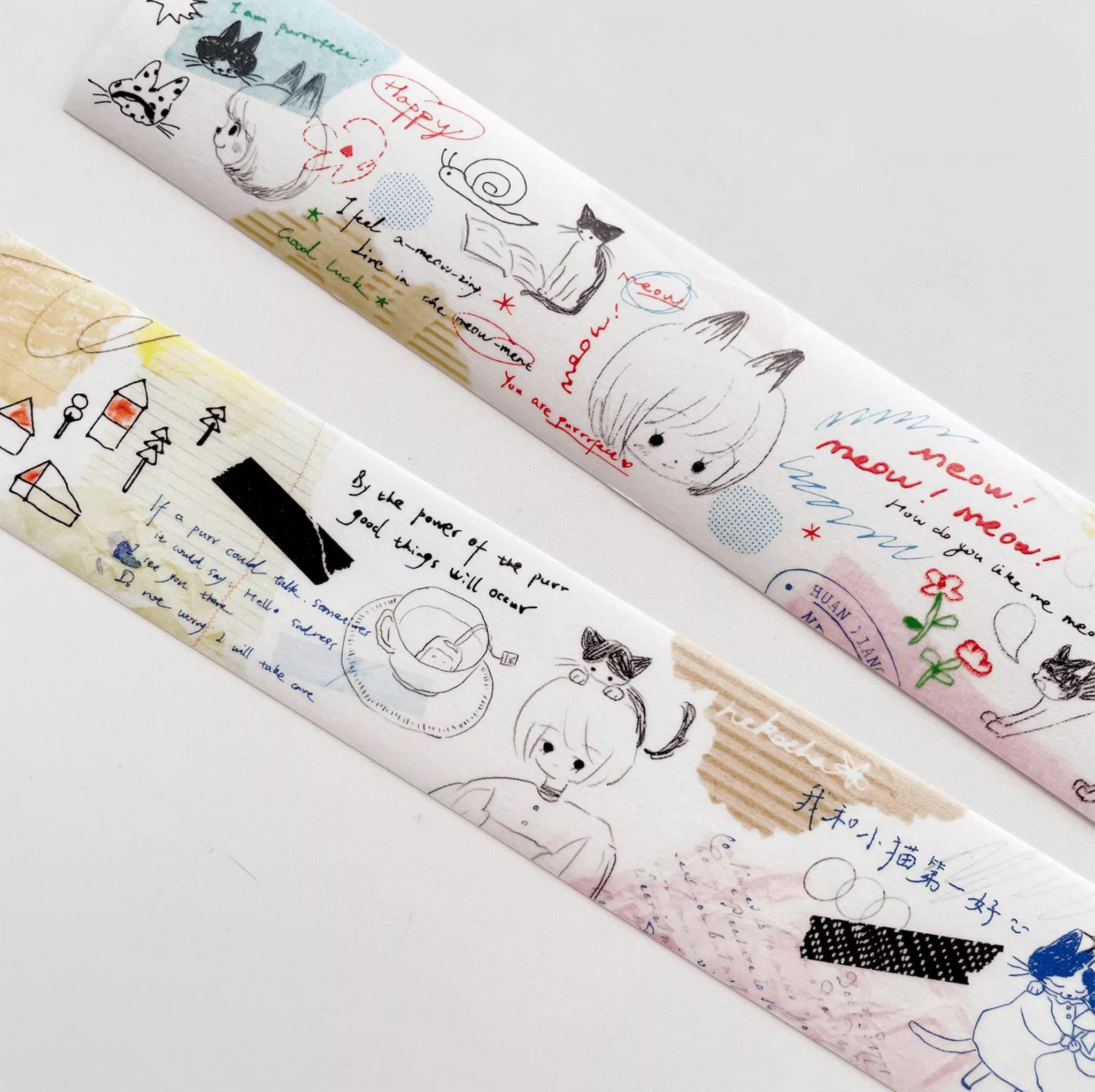 Nekocha Washi Tape: Doodle Page