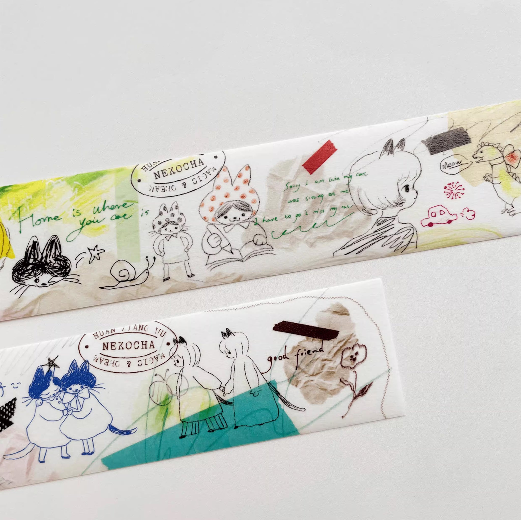 Nekocha Washi Tape: Doodle Page