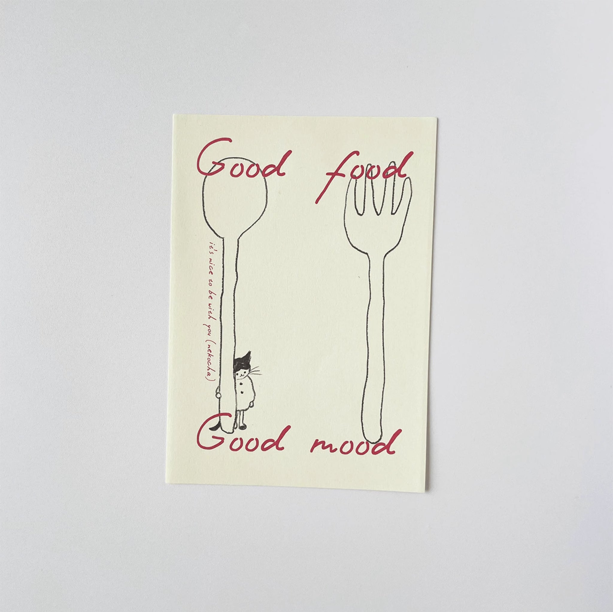 Nekocha Memo Pad: Eat Well