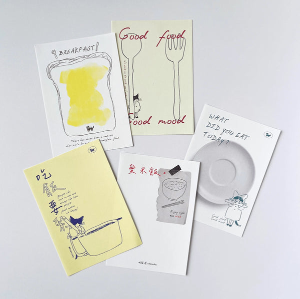Nekocha Memo Pad: Eat Well