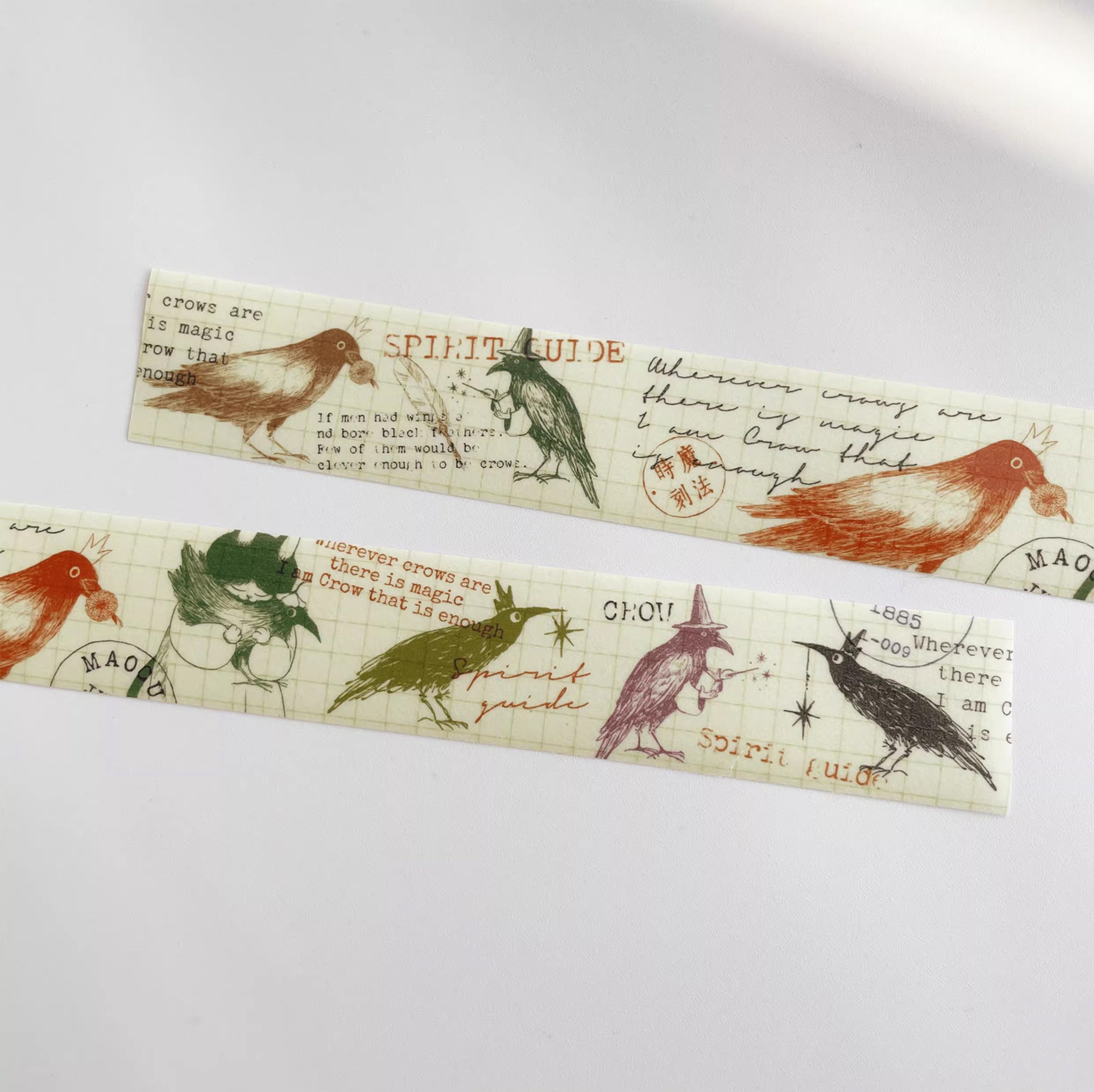 Nekocha Washi Tape: Crow