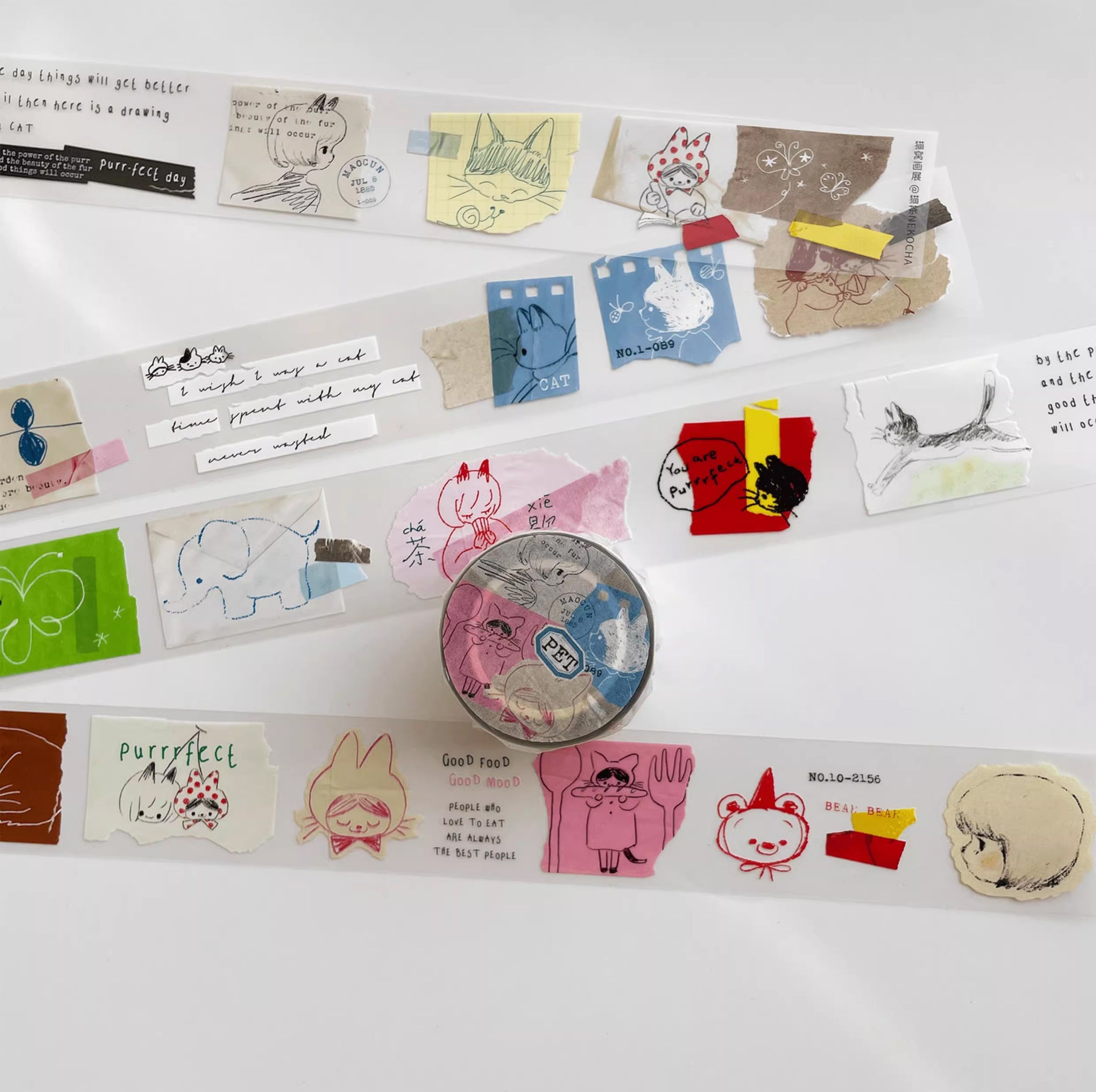 Nekocha Masking Tape: Kitty Art Exhibit