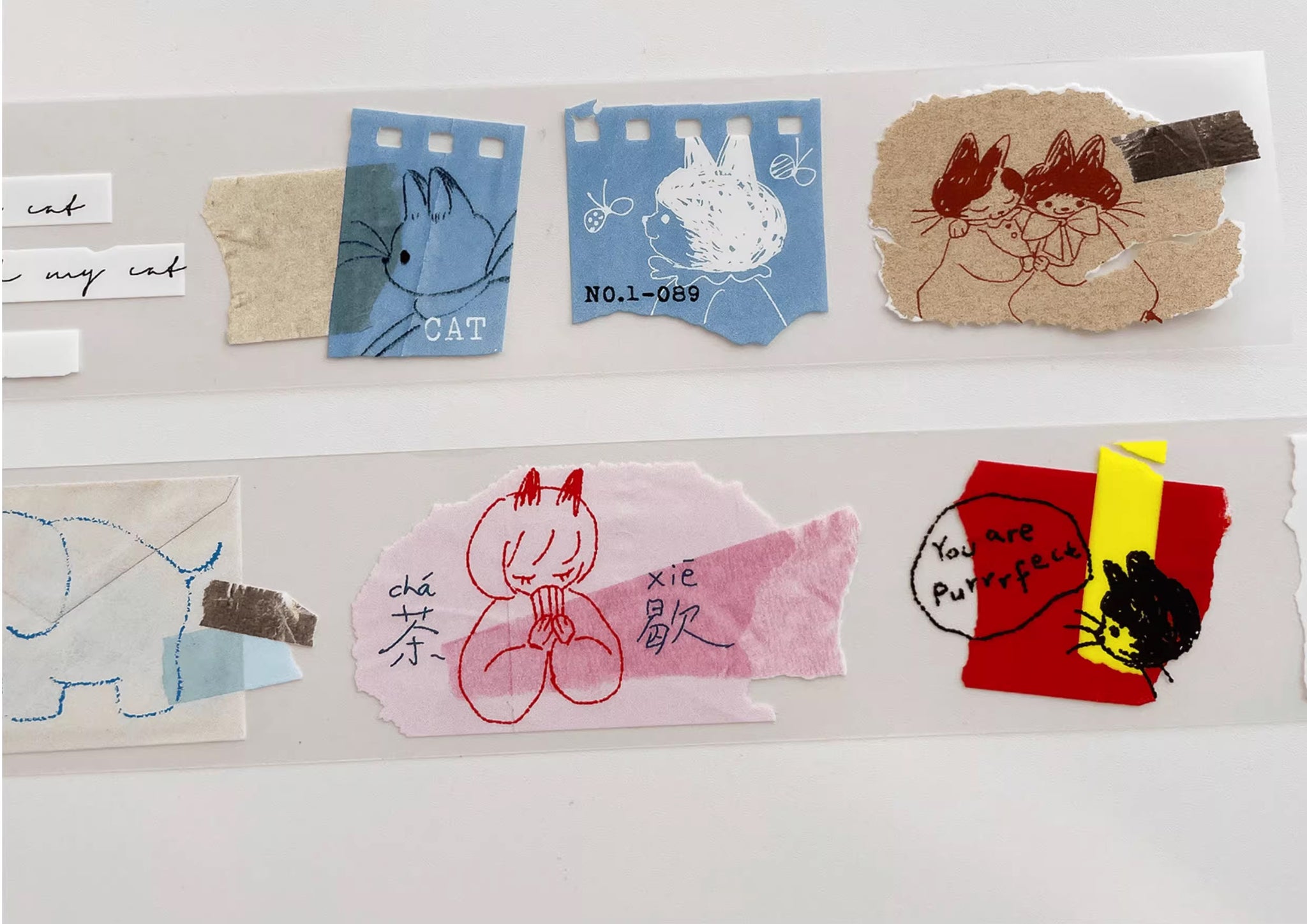Nekocha Masking Tape: Kitty Art Exhibit