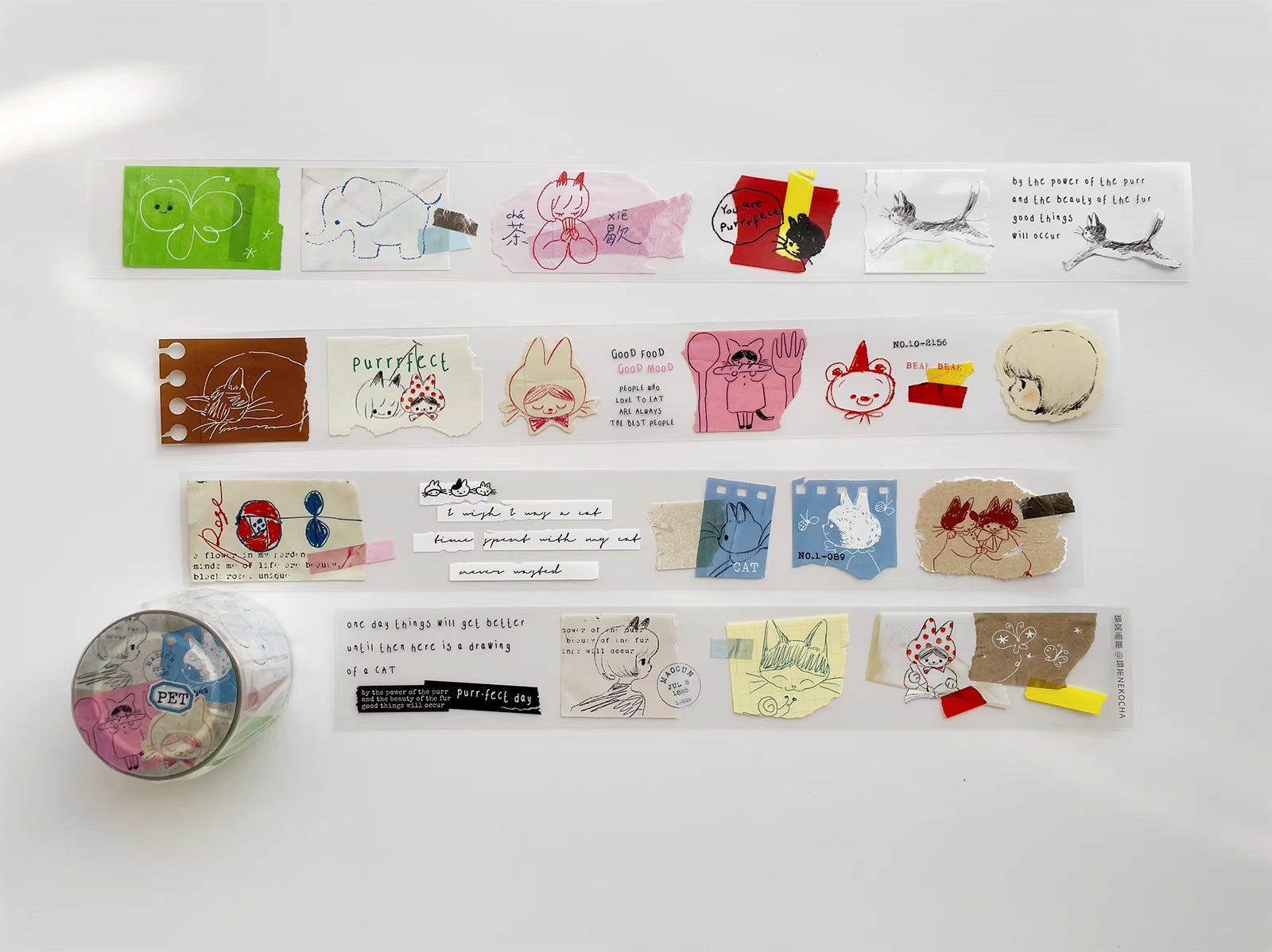 Nekocha Masking Tape: Kitty Art Exhibit