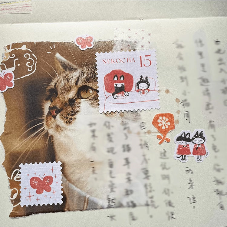 Nekocha Sticker Sheet: Kitty Post Office